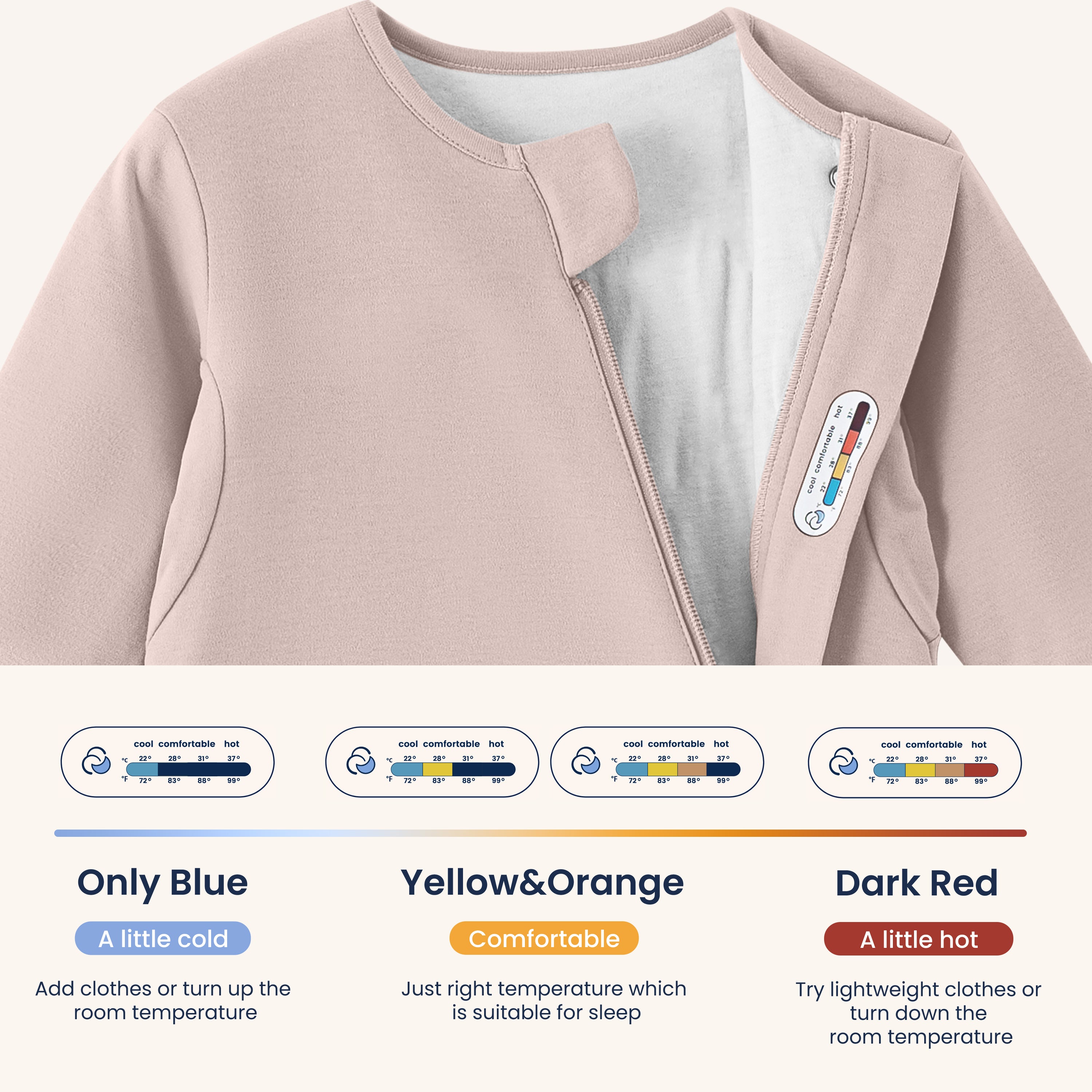 All Season Long Sleeve Sleep Sack 1.0 TOG - Organic Cotton & Camel Wool Bundle - Pink