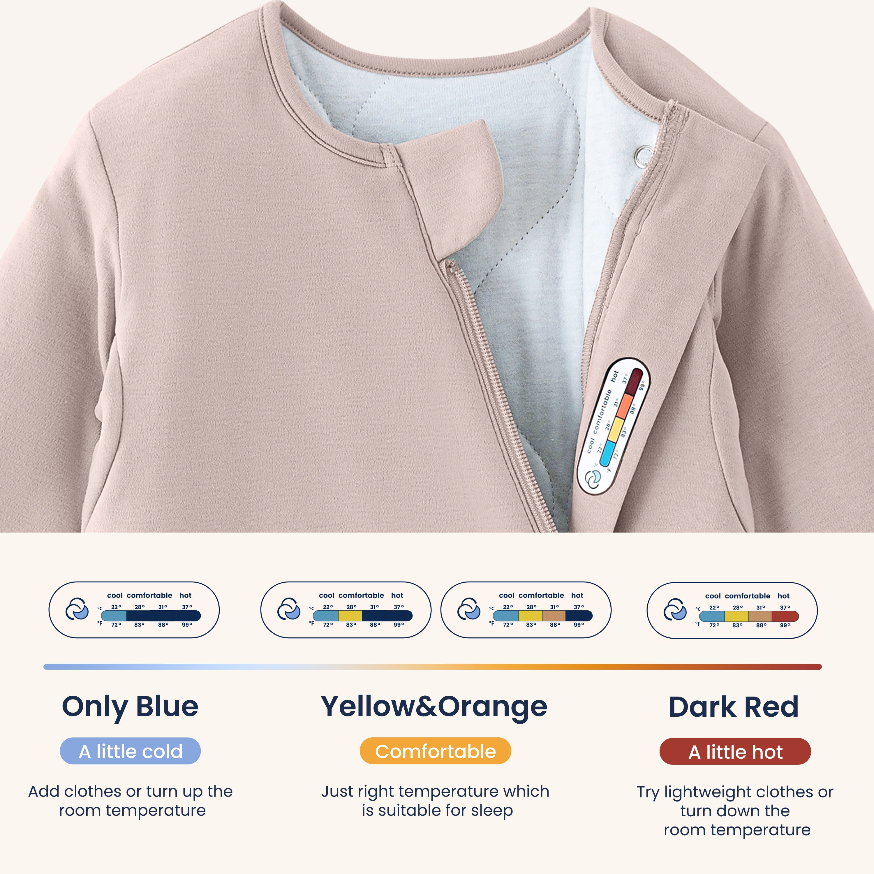 Winter Long Sleeve Sleep Sack 3.5 TOG - Organic Cotton & Camel Wool Bundle- Pink