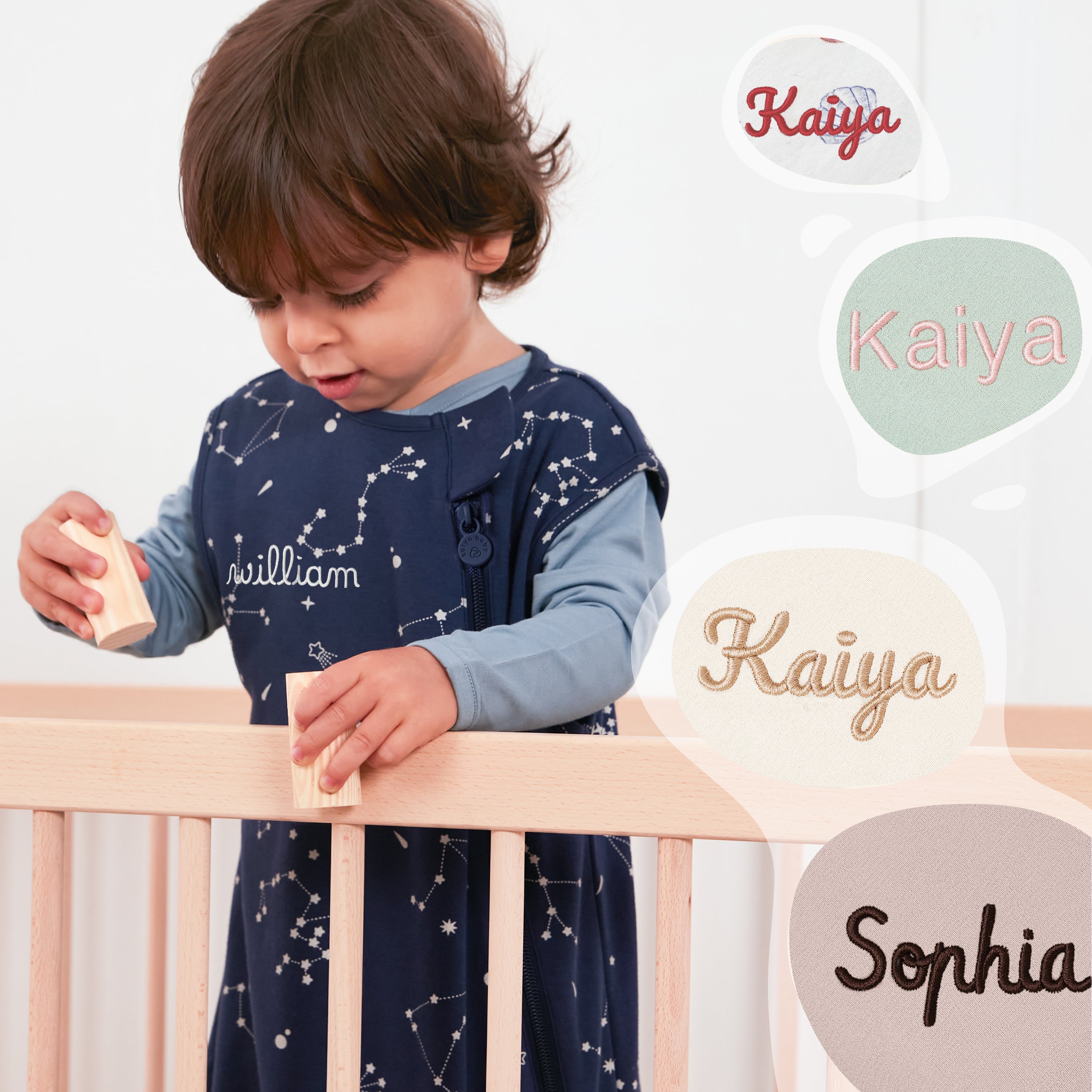 Sleeveless Sleep Sack 0.5 TOG - Organic Cotton - Constellation