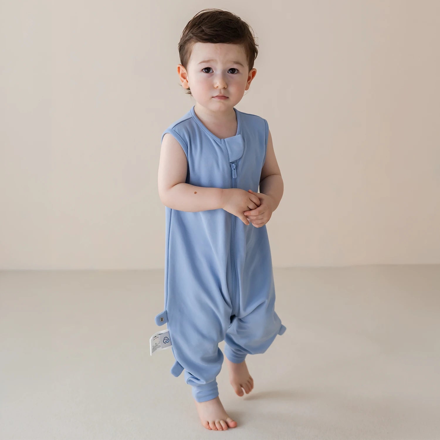 Sleeveless Sleep Sack Walker 0.5 TOG - Organic Cotton - Quiet Sky