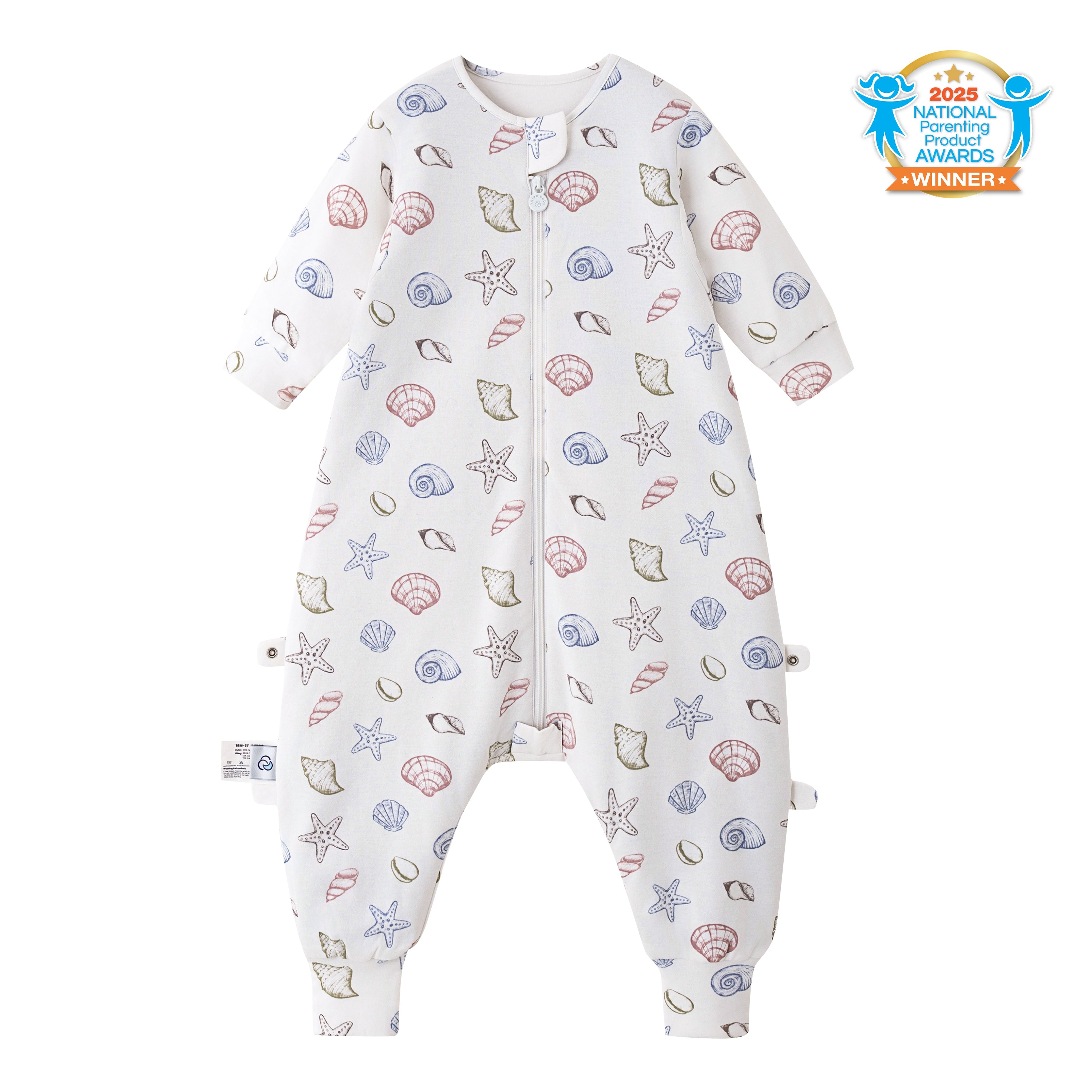 Warm Long Sleeve Sleep Sack Walker 2.5 TOG - Organic Cotton & Camel Wool - Shell