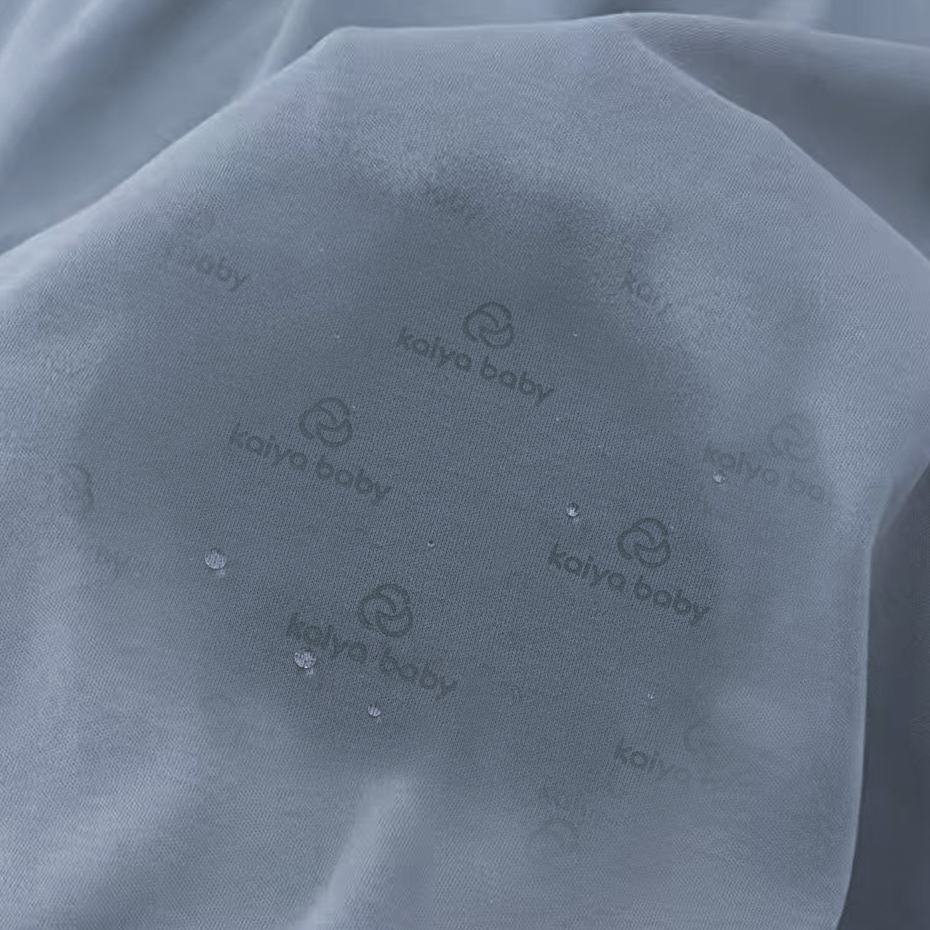 Baby Organic Cotton GentleNote Crib Sheet Misty Blue