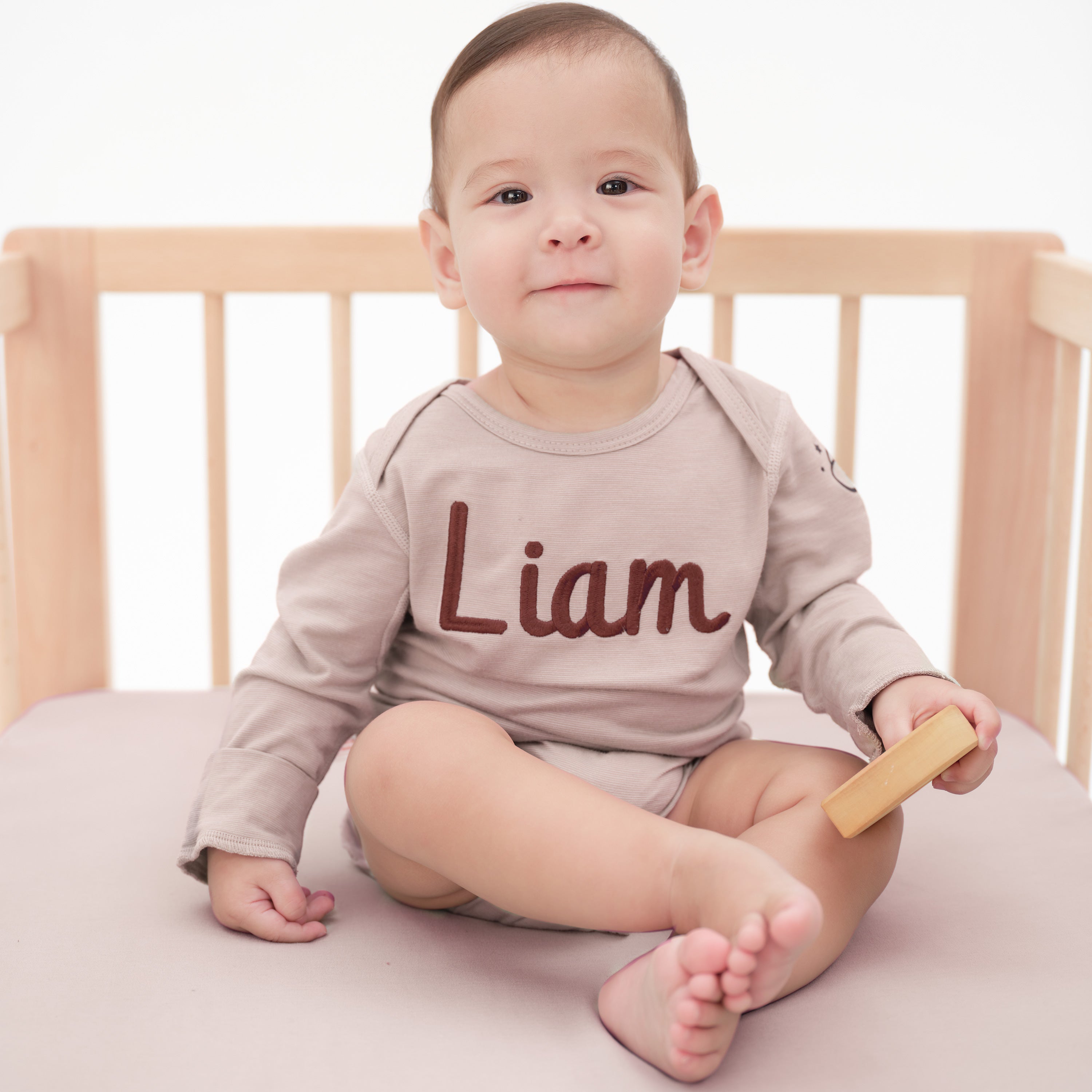 Baby Organic Cotton GentleNote Crib Sheet Dusty pink