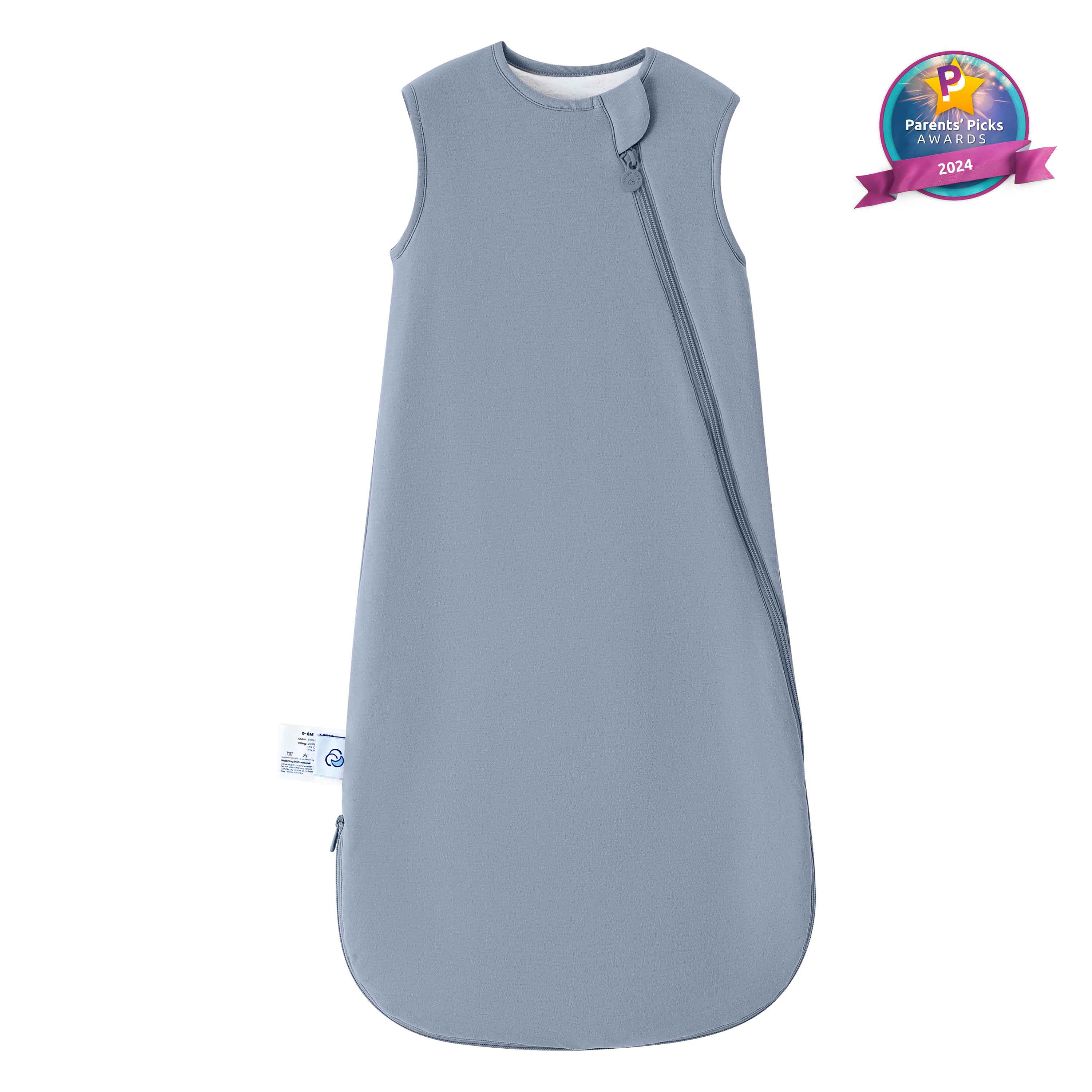 All Season Sleeveless Sleep Sack 1.0 TOG - Organic Cotton & Camel Wool - Flint Stone