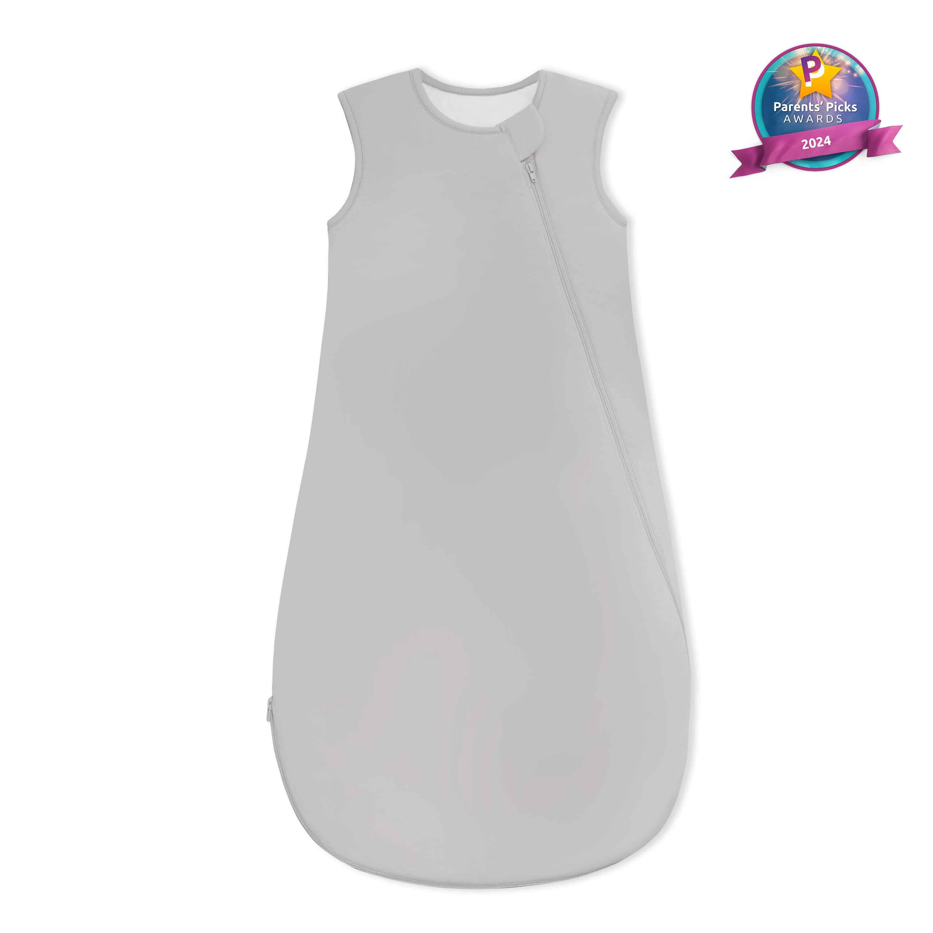 All Season Sleeveless Sleep Sack 1.0 TOG - Organic Cotton & Camel Wool - Stone Gray