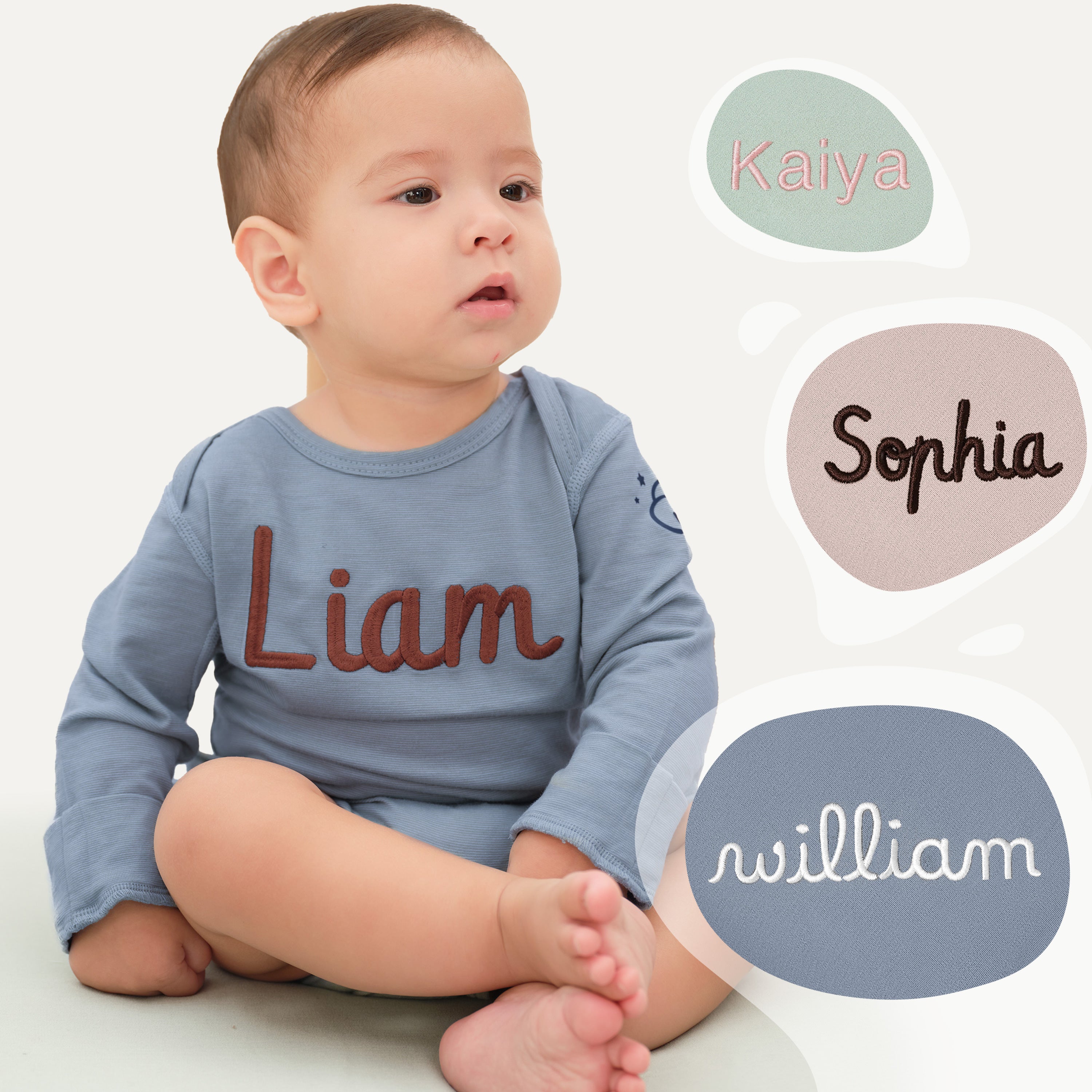 ClimaCuddle-Baby-Bodysuit-Long-Sleeve-Merino-Wool-Rayon-Bamboo-Blue