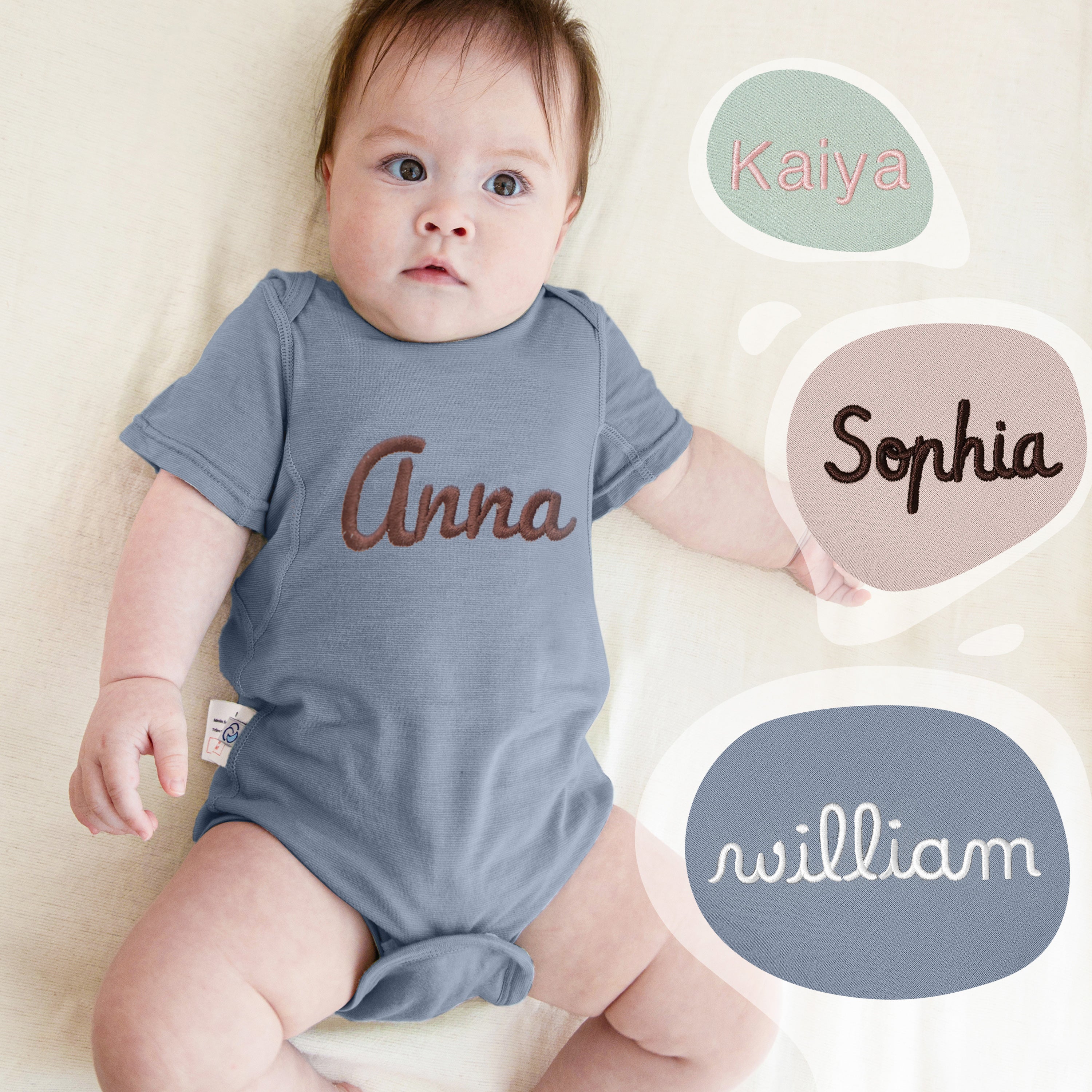 ClimaCuddle-Baby-Bodysuit-Short-Sleeve-Wool-Rayon-Bamboo-Blue