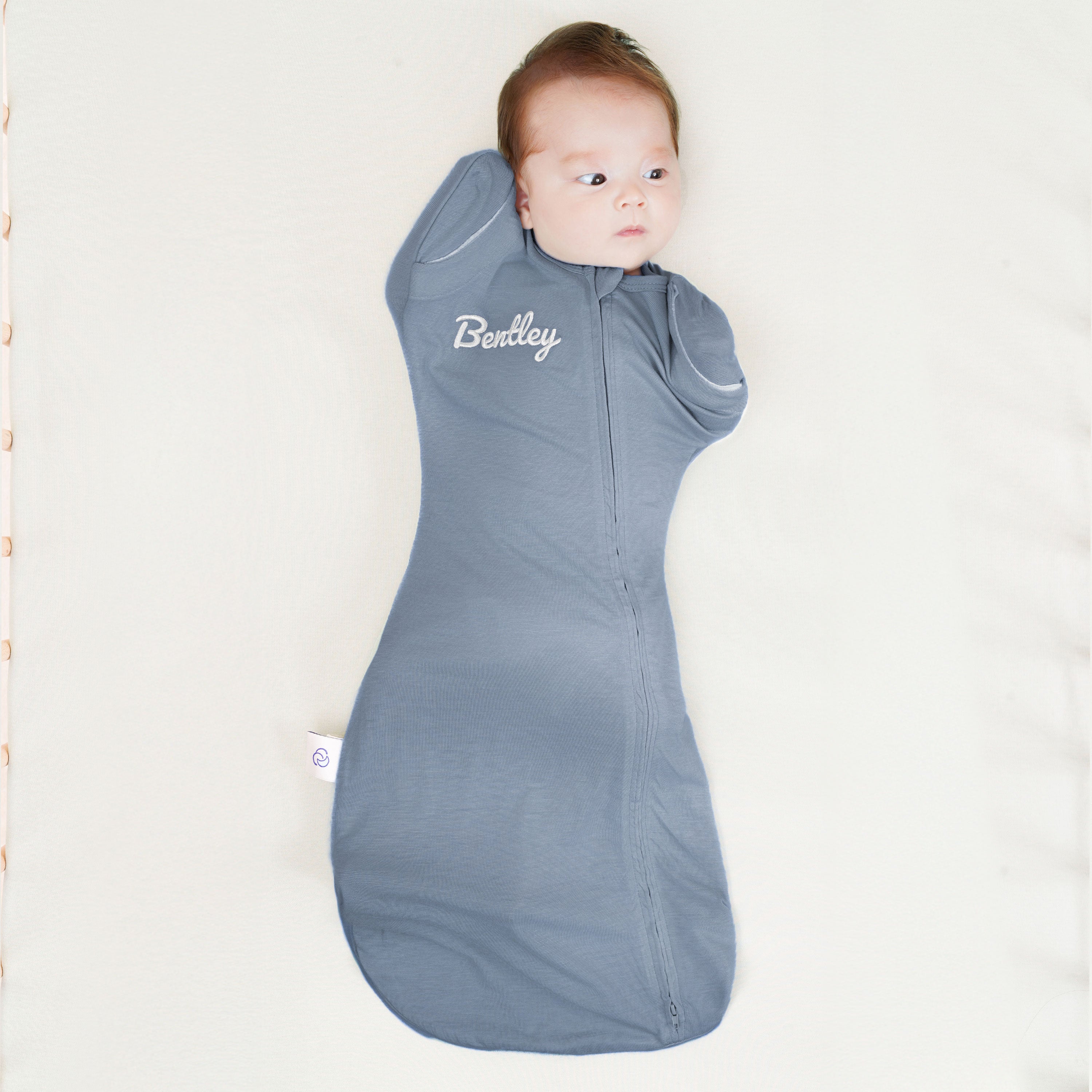 ClimaCuddle™ Swaddle 2-in-1 0.5 TOG - Merino Wool & Rayon Bamboo - Misty Blue