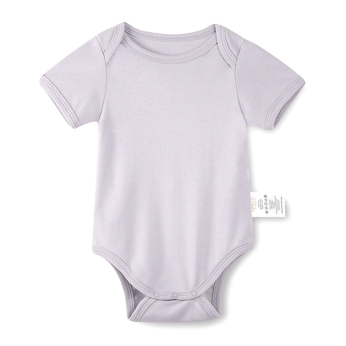 Organic Cotton Half Sleeves Snap Bodysuit - all color