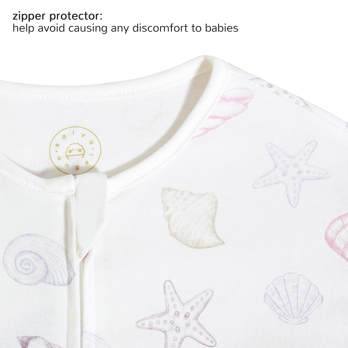 Front Opening Long Sleeve Sleep Sack - Shell