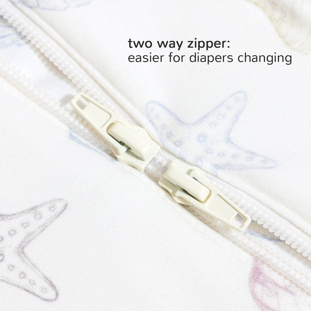 Bamboo Quilted Sleeveless Baby Sleep Sack TOG 1.0 - ShellBamboo Quilted Sleeveless Baby Sleep Sack TOG 1.0 - Shell