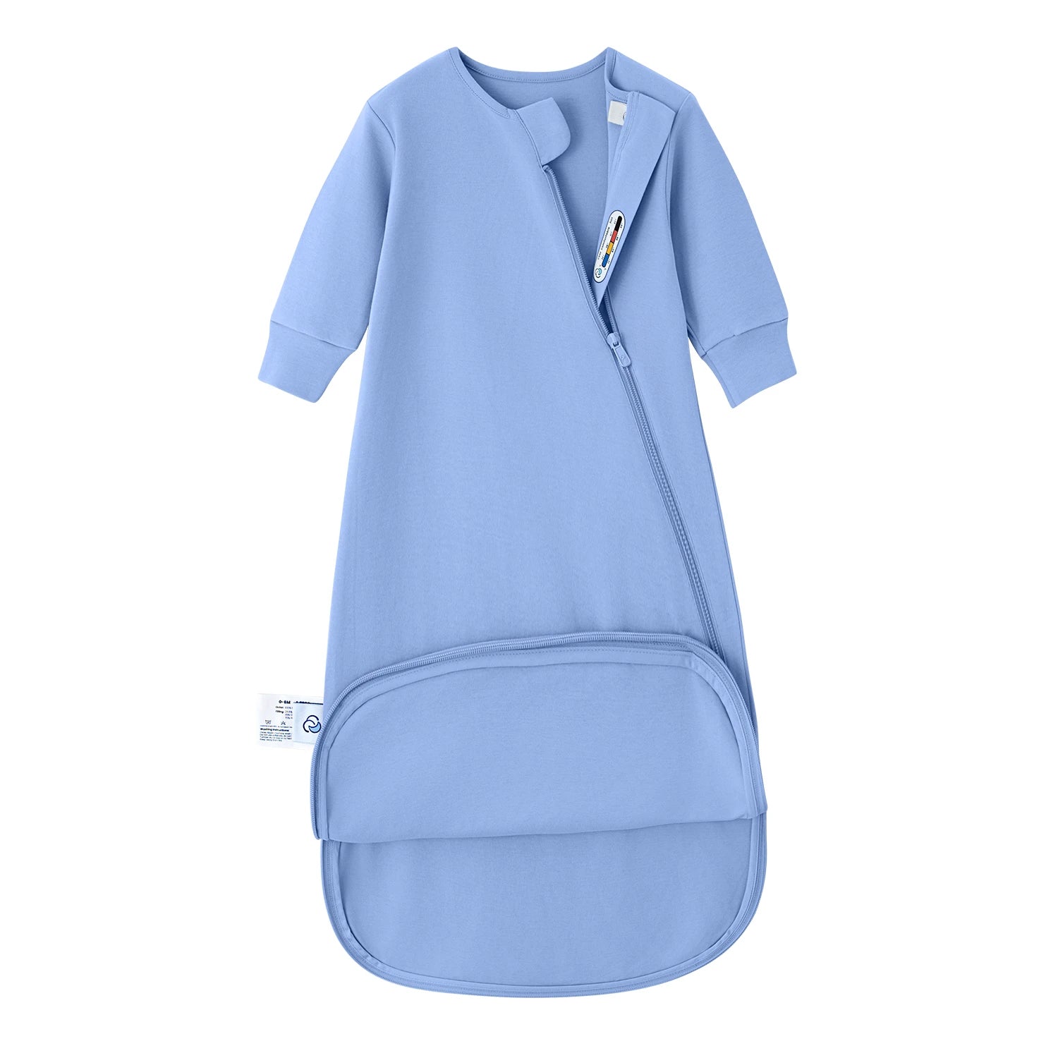 Organic Long Sleeve Sleep Sack 0.5 TOG -Quiet Sky