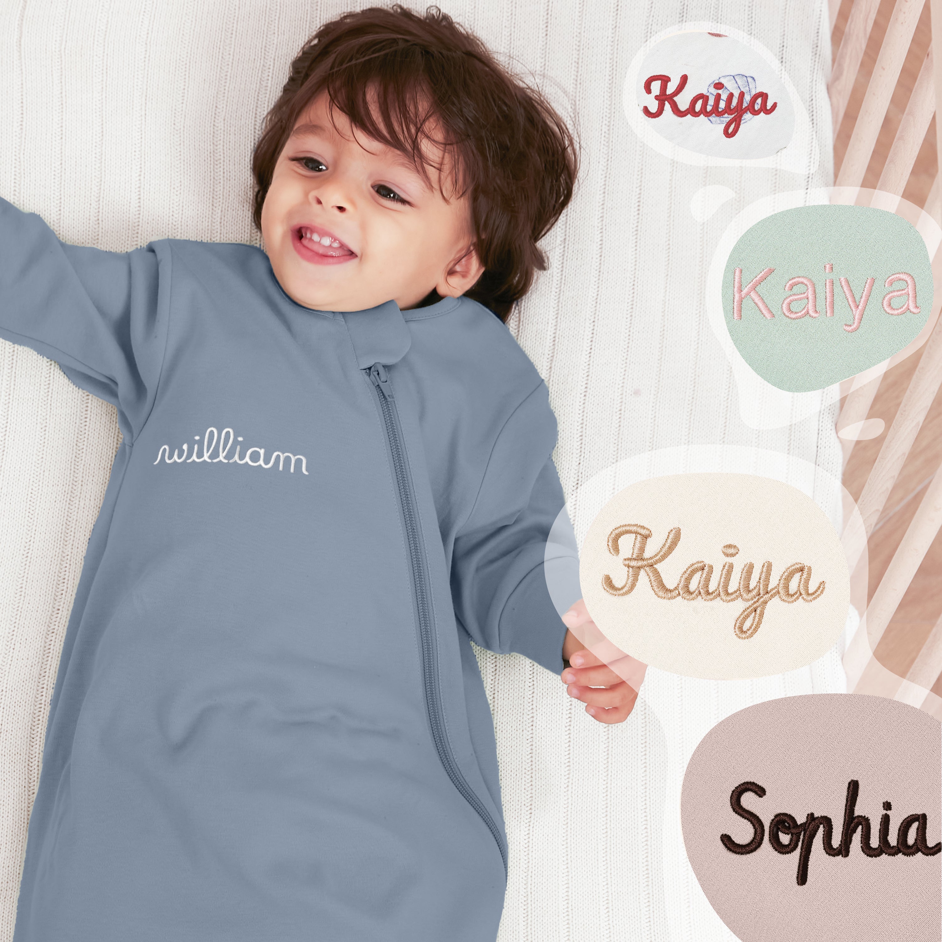 Organic Long Sleeve Sleep Sack 0.5 TOG - Flint Stone