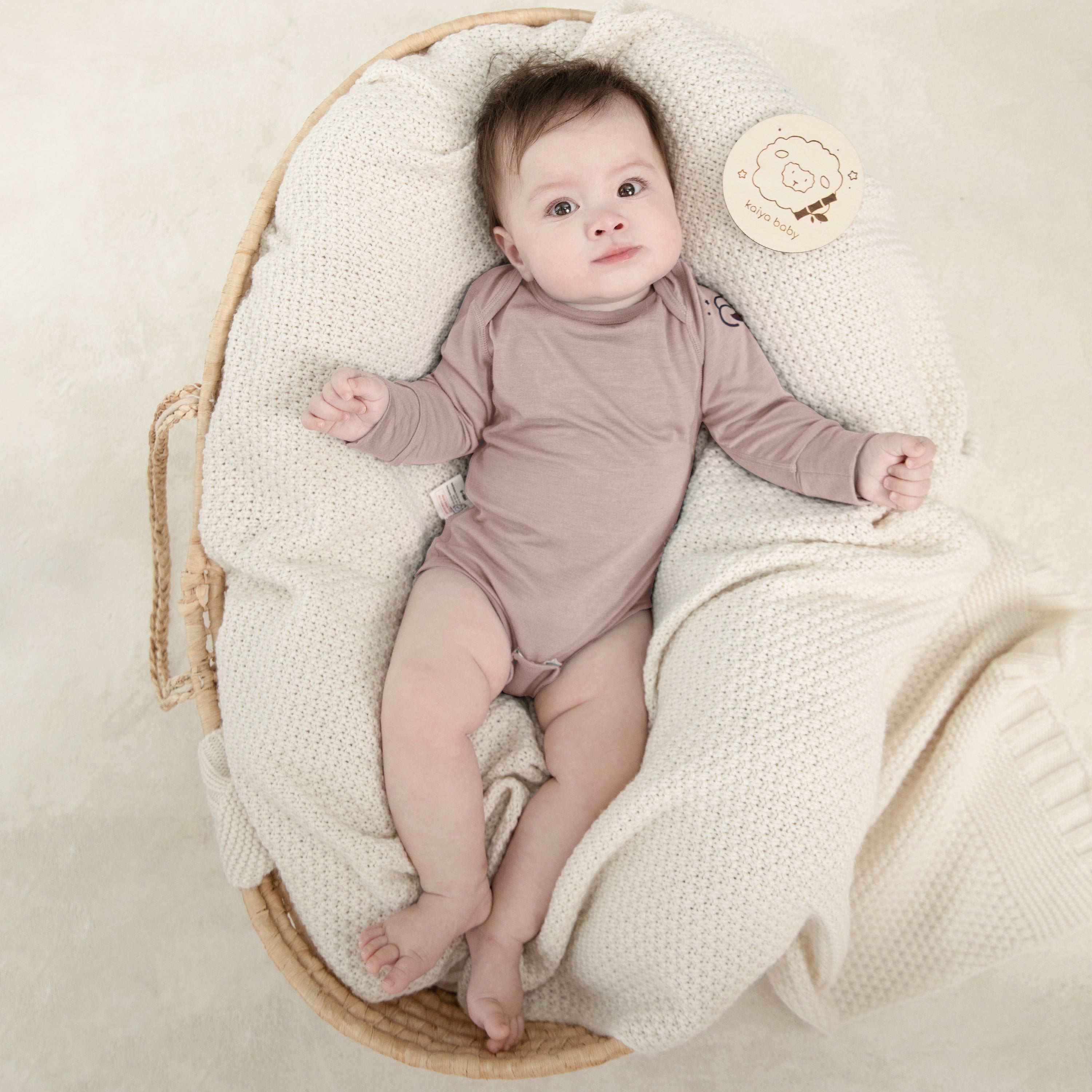 Newborn Bundle-ClimaCuddle™ Bodysuit+Romper+Camel Wool Sleep Sack+Crib Sheet - Pink