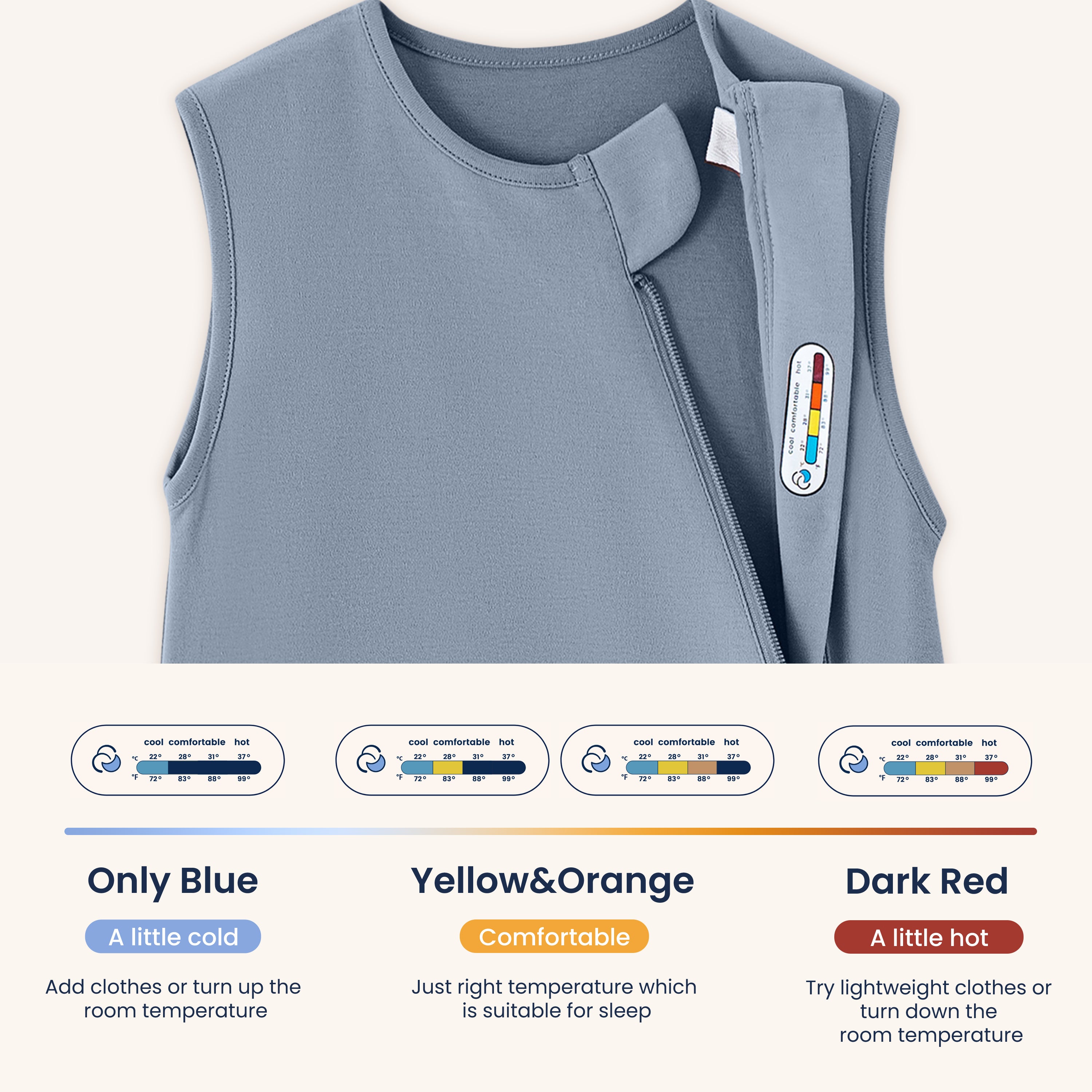 Sleeveless-Sleep-Sack-0.5-TOG - Organic-Cotton - Flint -Stone-2