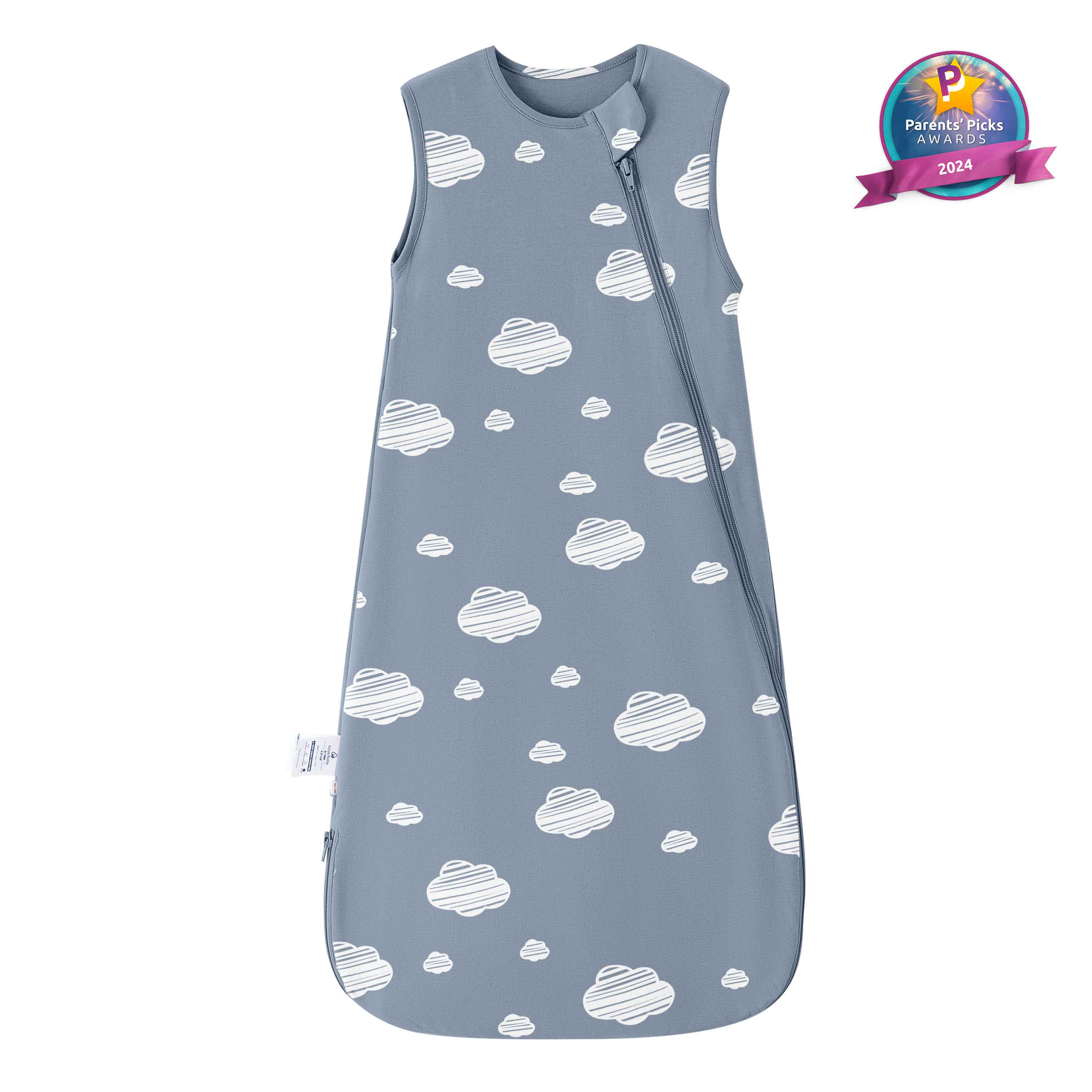 Sleeveless Sleep Sack 0.5 TOG - Organic Cotton - Blue Sky