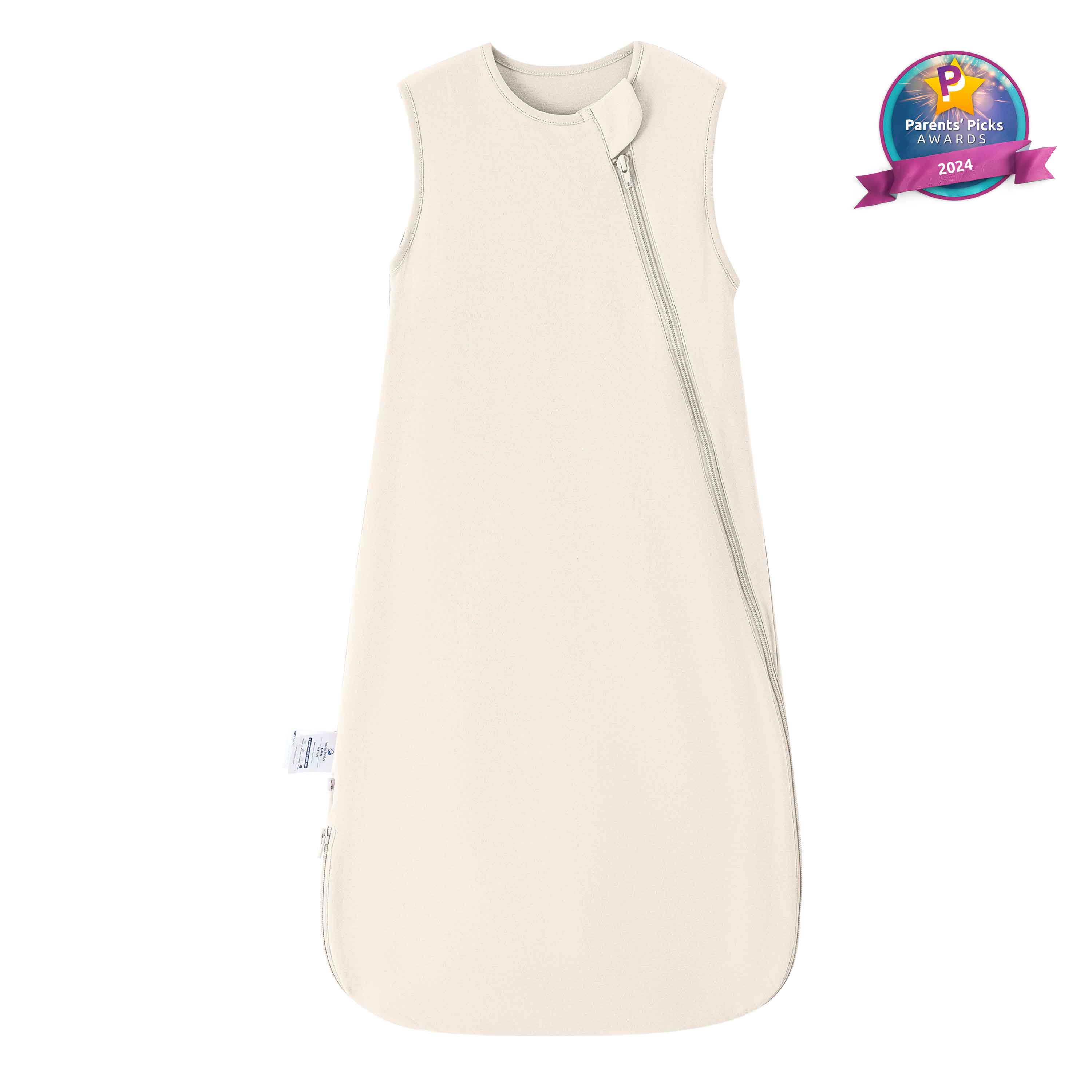 Sleeveless Sleep Sack 0.5 TOG - Organic Cotton - Cream