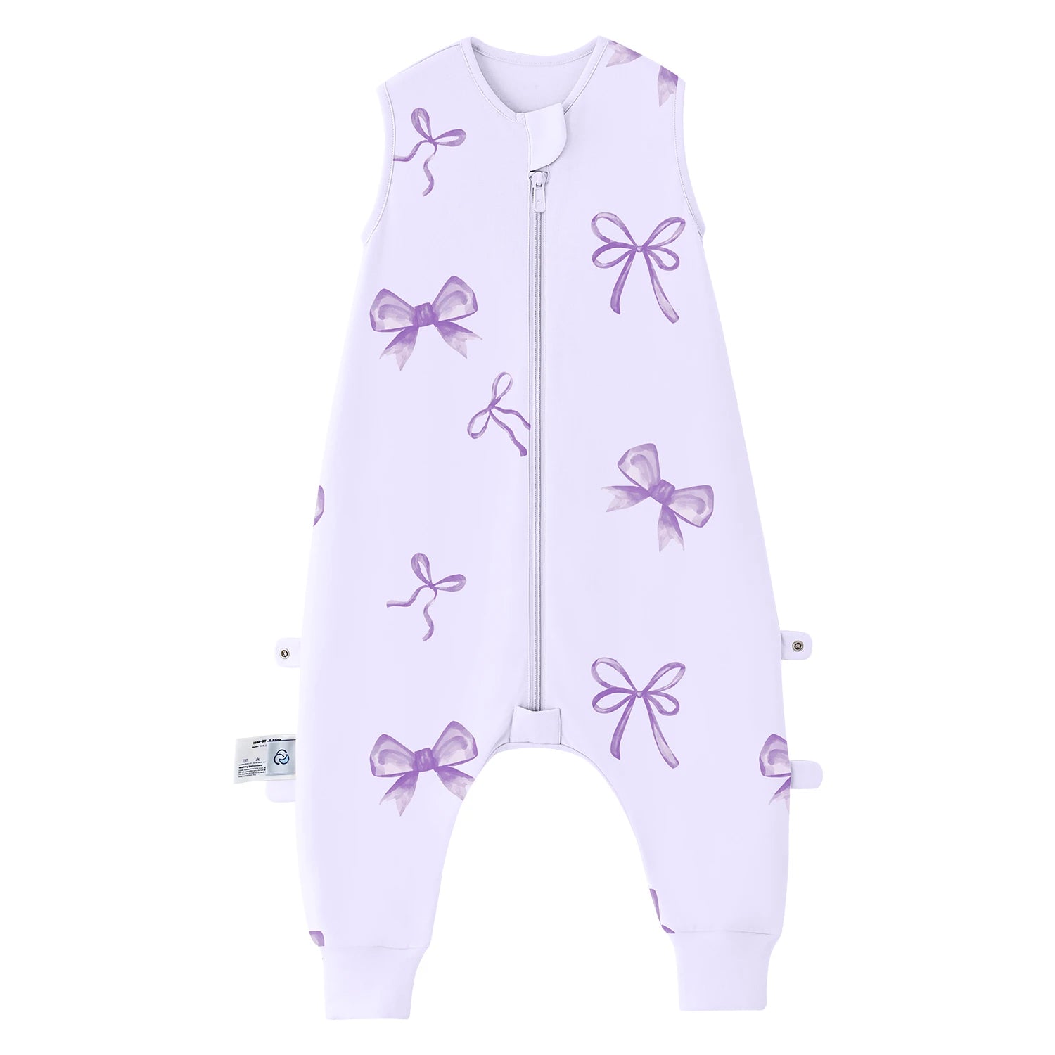 Sleeveless Sleep Sack Walker 0.5 TOG - Organic Cotton - Lavender Bow
