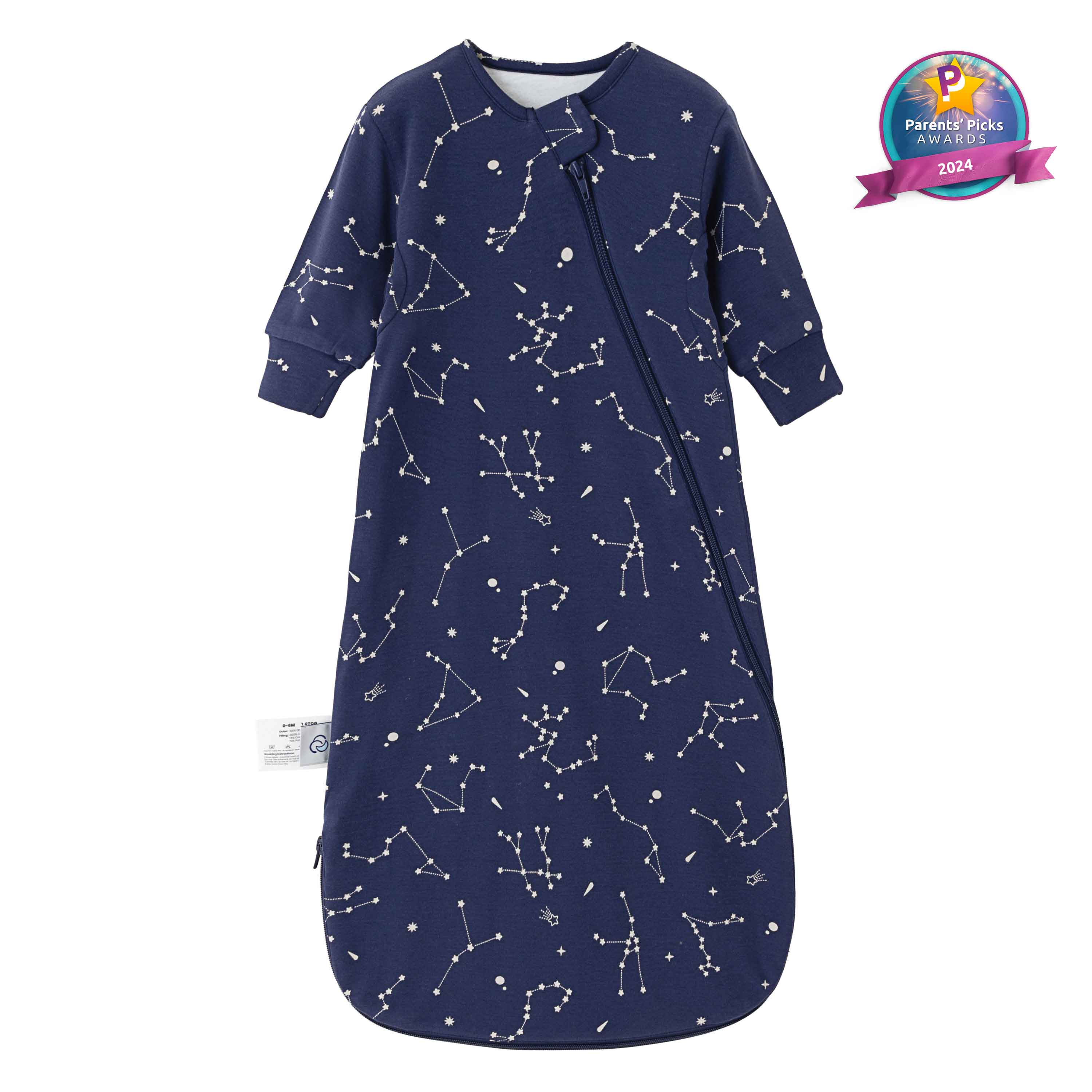 Warm Long Sleeve Sleep Sack 2.5 TOG - Organic Cotton & Camel Wool - Shell-13-1