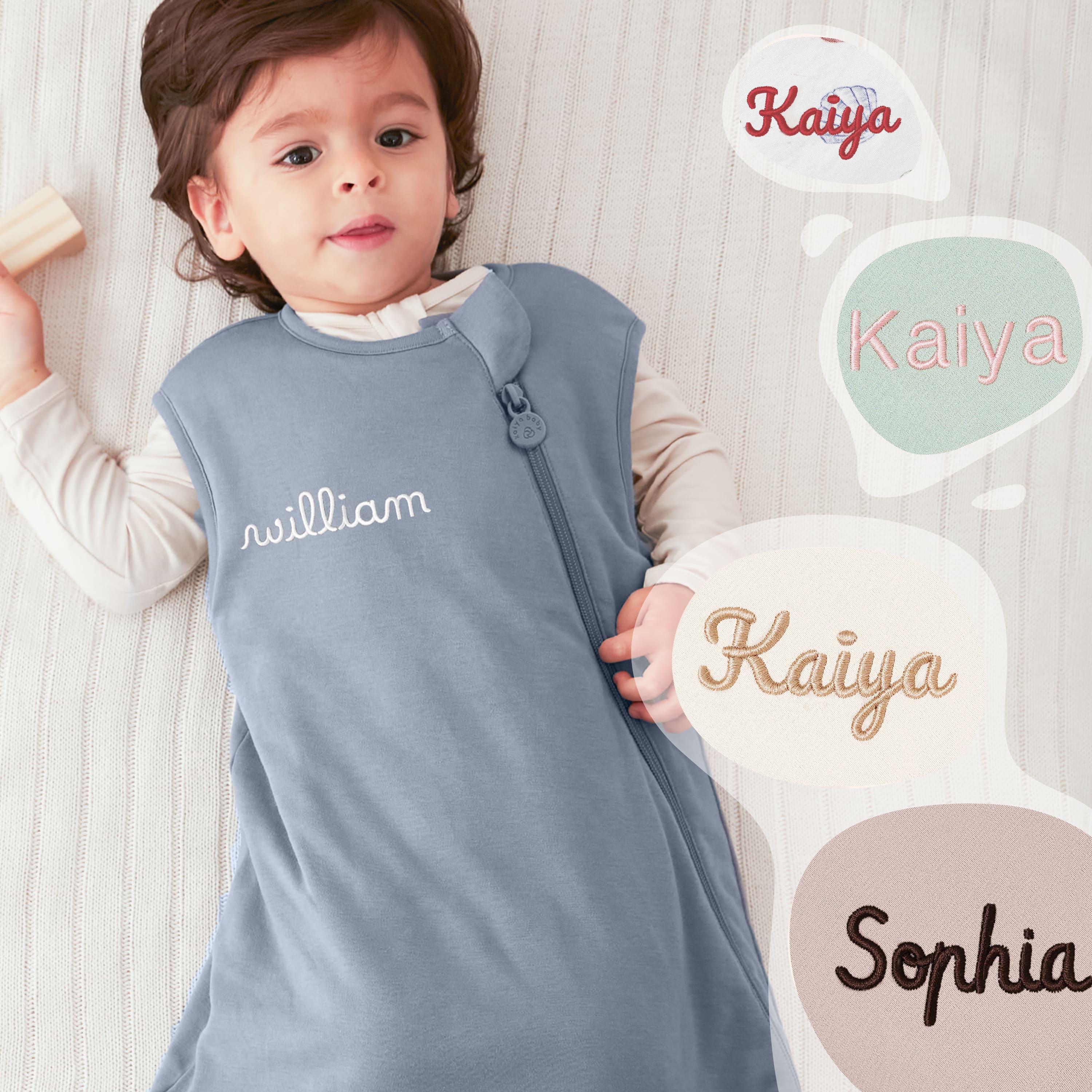 All Season Sleeveless Sleep Sack 1.0 TOG - Organic Cotton & Camel Wool - Flint Stone