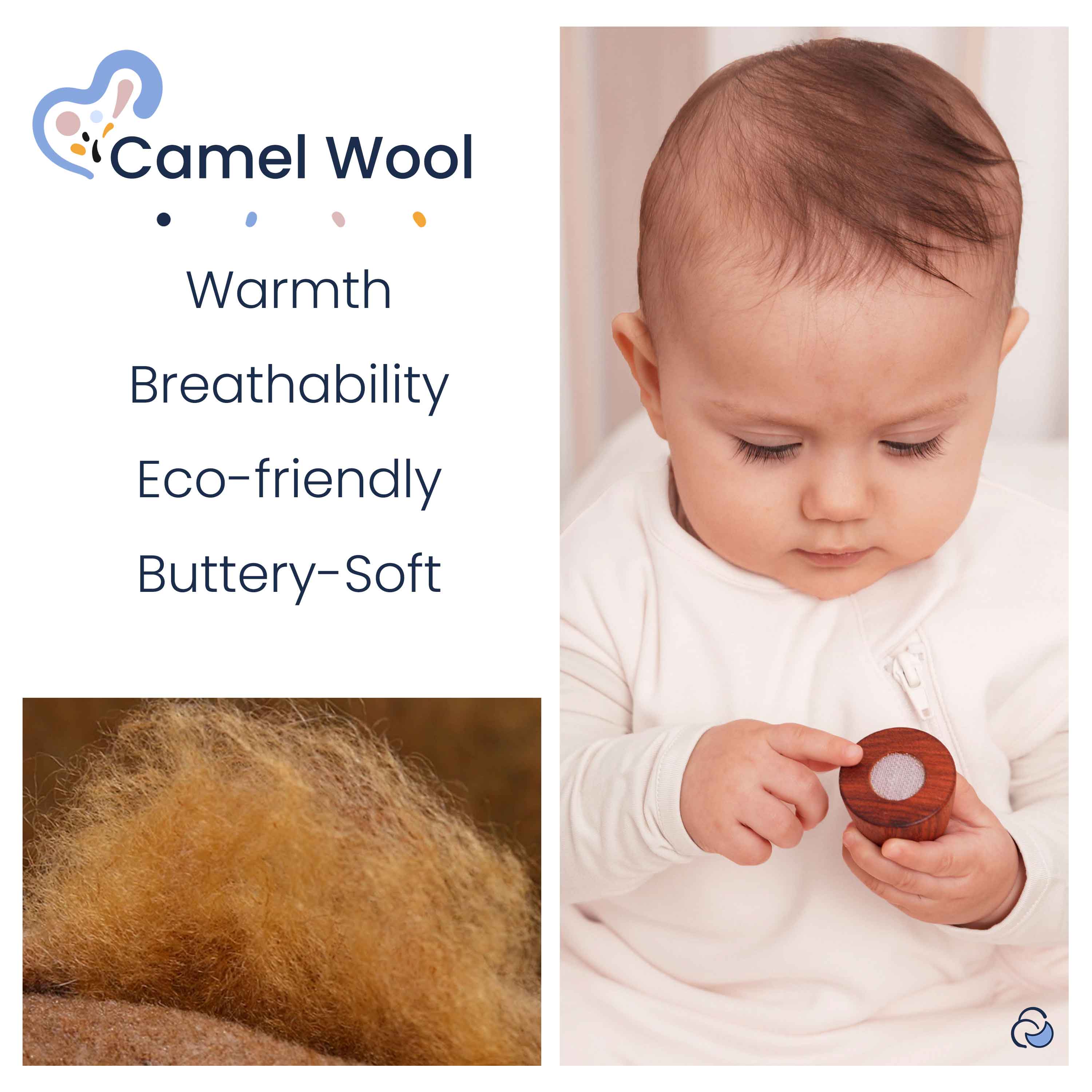 All Season Sleeveless Sleep Sack 1.0 TOG - Organic Cotton & Camel Wool - Primrose Pink