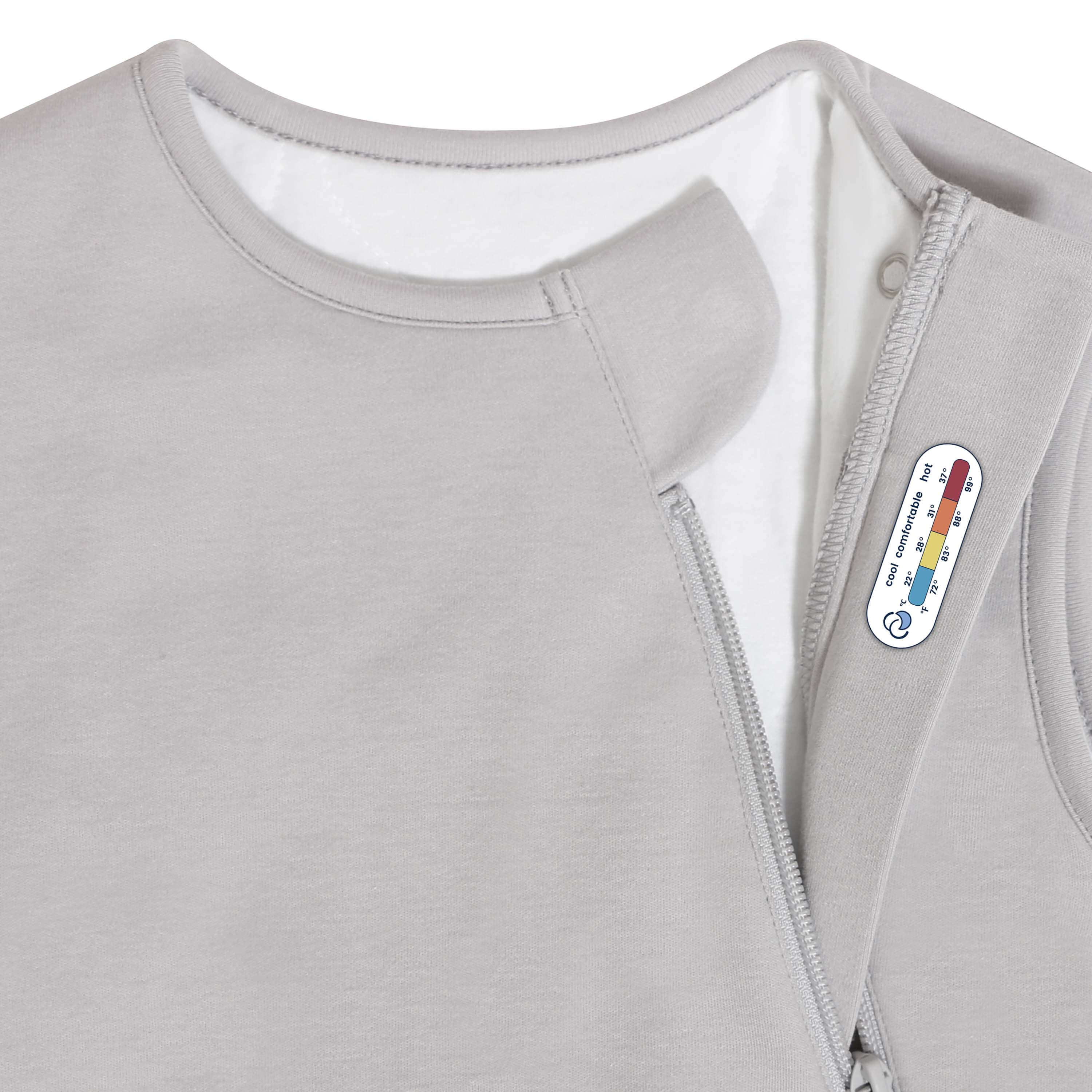 Camel Wool Sleeveless Sleep Sack 1.0 TOG - Stone Gray