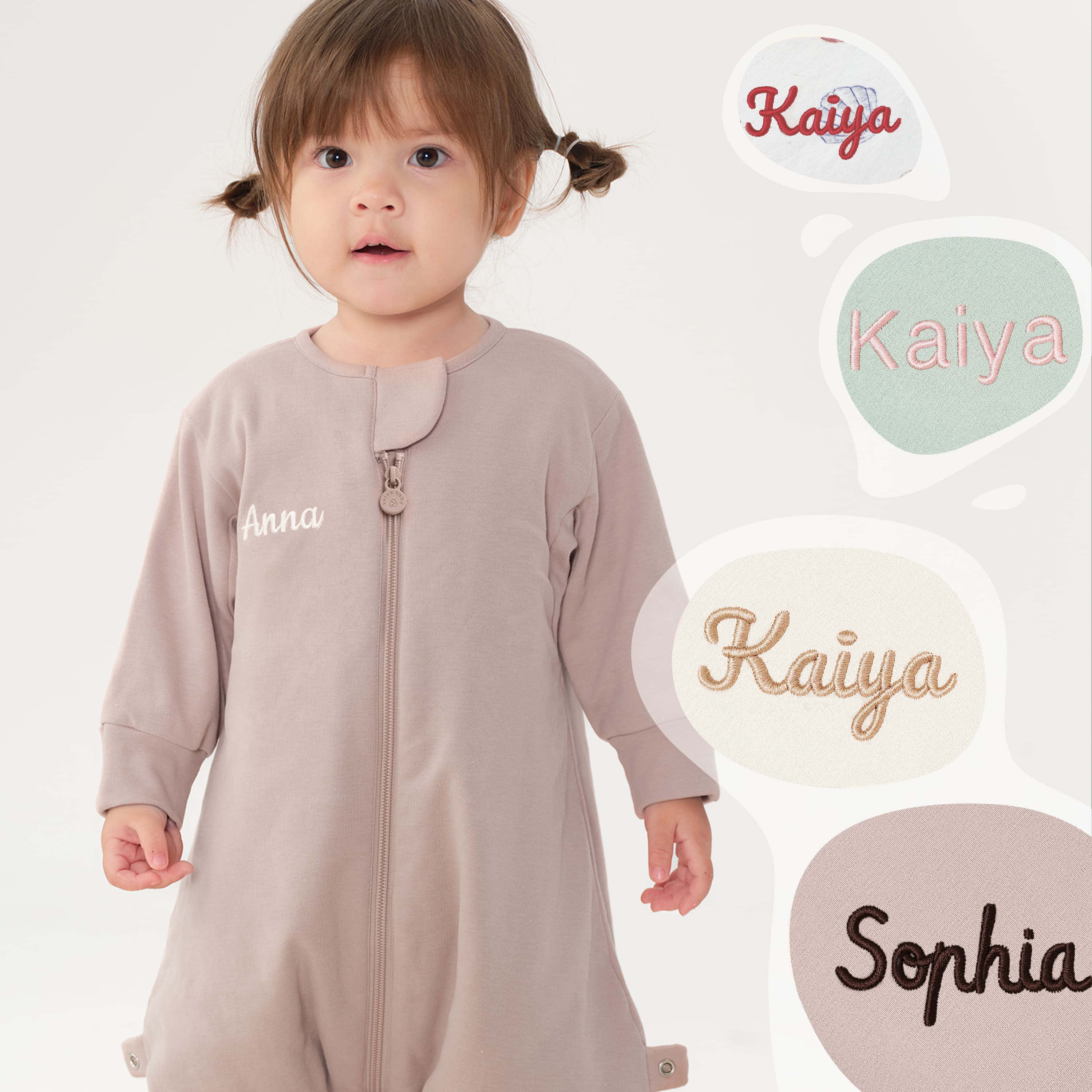 Warm Long Sleeve Sleep Sack Walker 2.5 TOG - Organic Cotton & Camel Wool - Dusty Pink