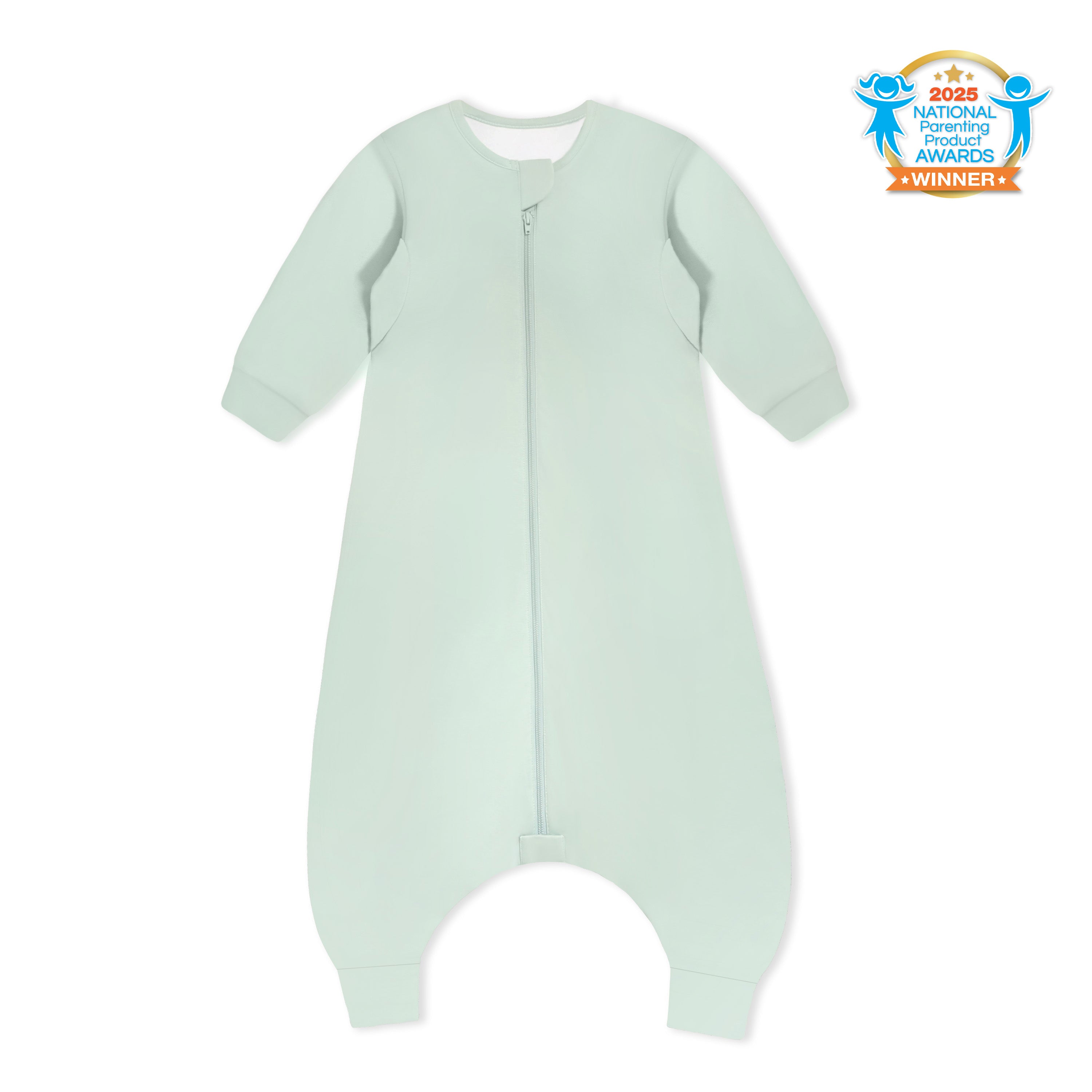camel-wool-long-sleeve-sleep-sack-with-legs-pea-green-1
