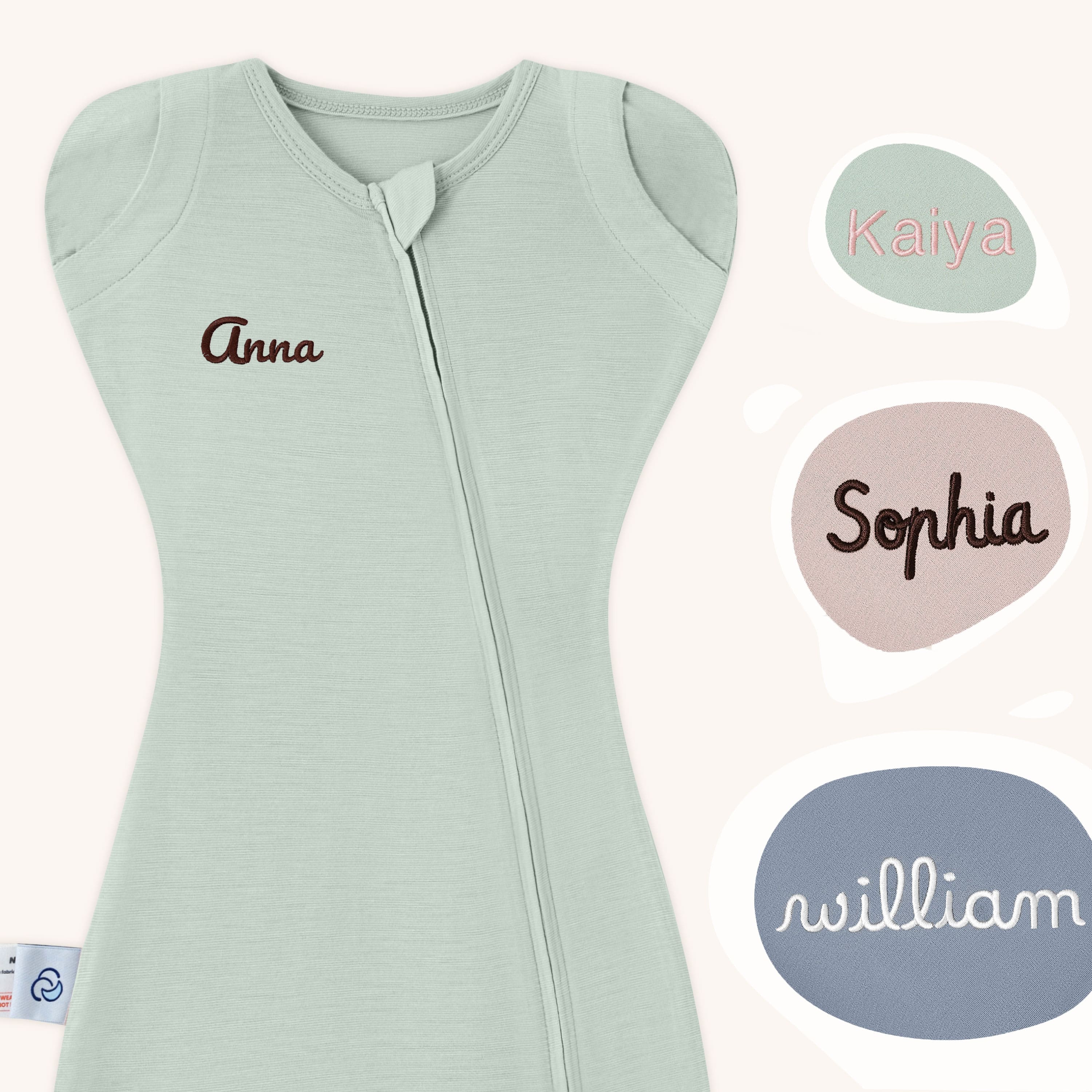 ClimaCuddle™ Swaddle 2-in-1 0.5 TOG - Merino Wool & Rayon Bamboo - Pea Green