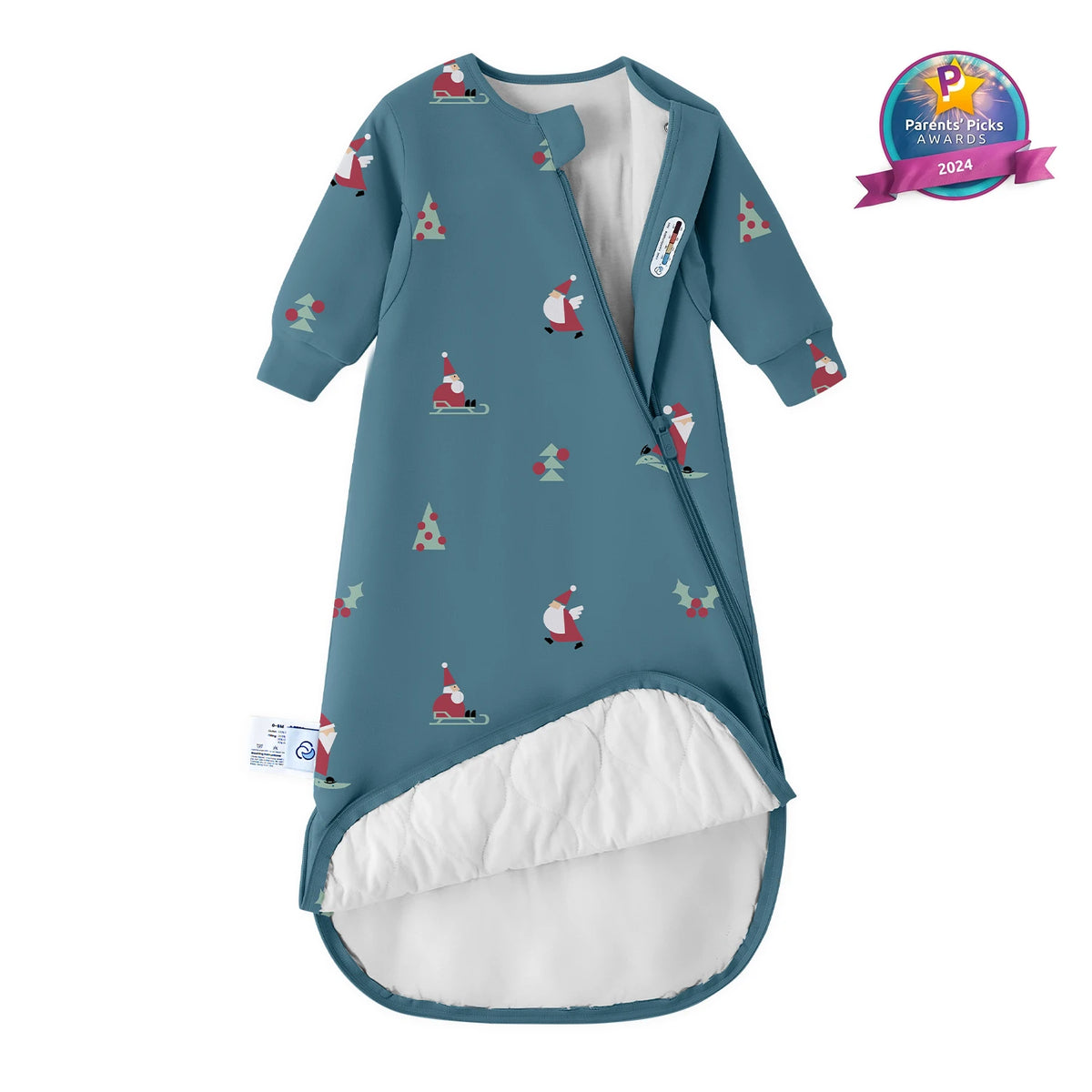 long-sleeve-sleep-sack-1-0-tog-organic-cotton-camel-wool-skiing-santa