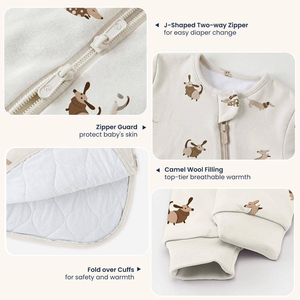 long-sleeve-sleep-sack-2-5-tog-organic-cotton-camel-wool-sunny-pup