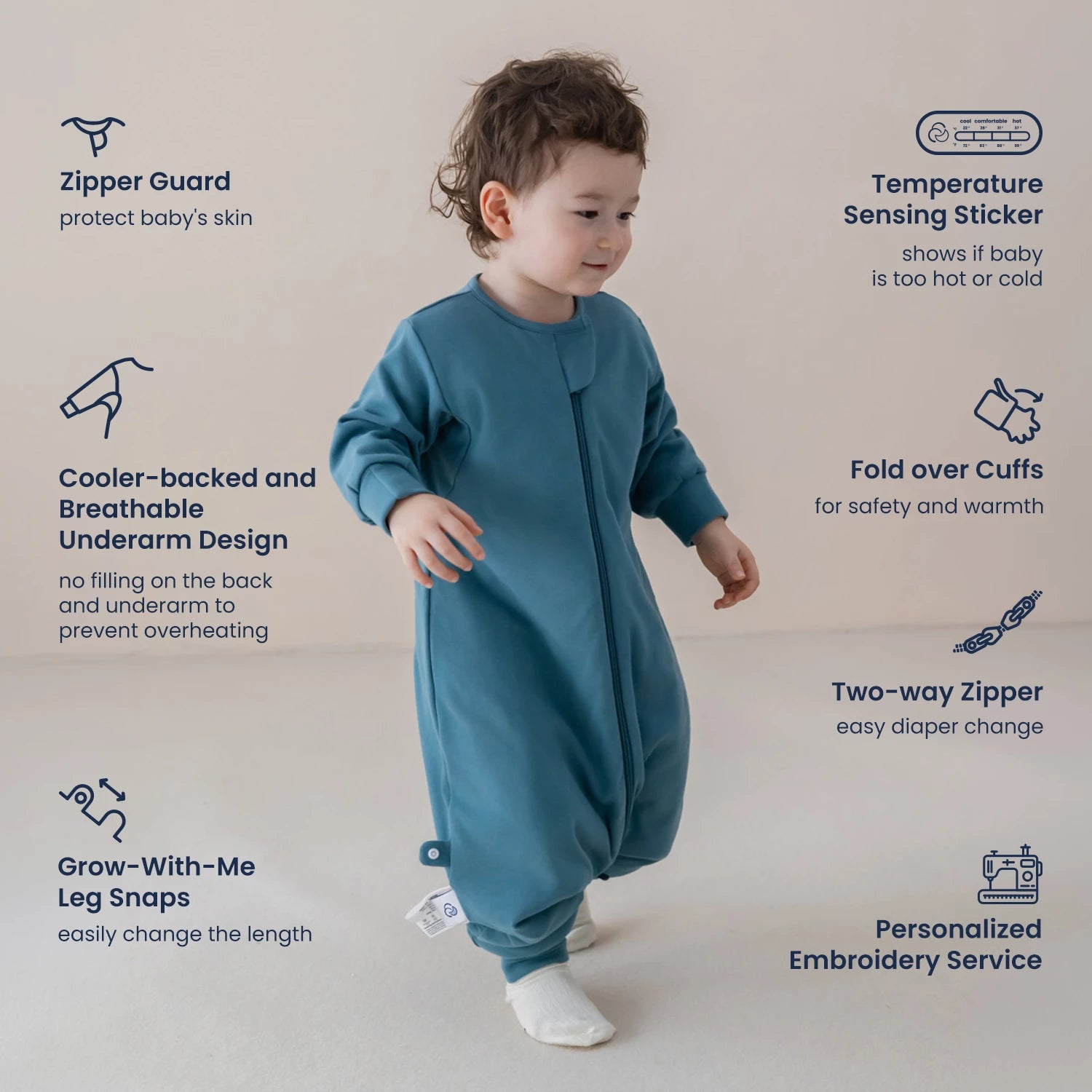 long-sleeve-sleep-sack-walker-1-0-tog-organic-cotton-camel-wool-forest-green