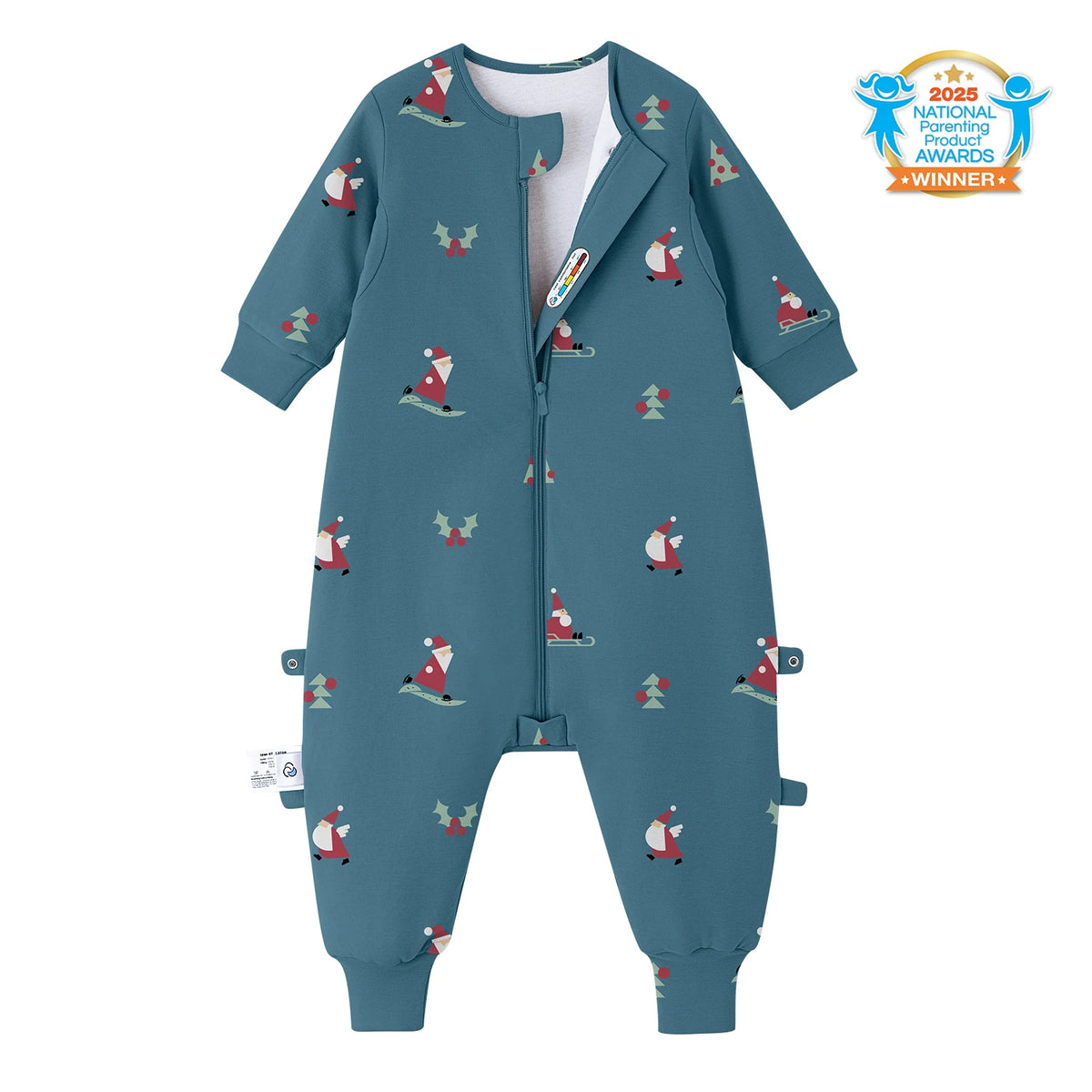 long-sleeve-sleep-sack-walker-1-0-tog-organic-cotton-camel-wool-skiing-santa