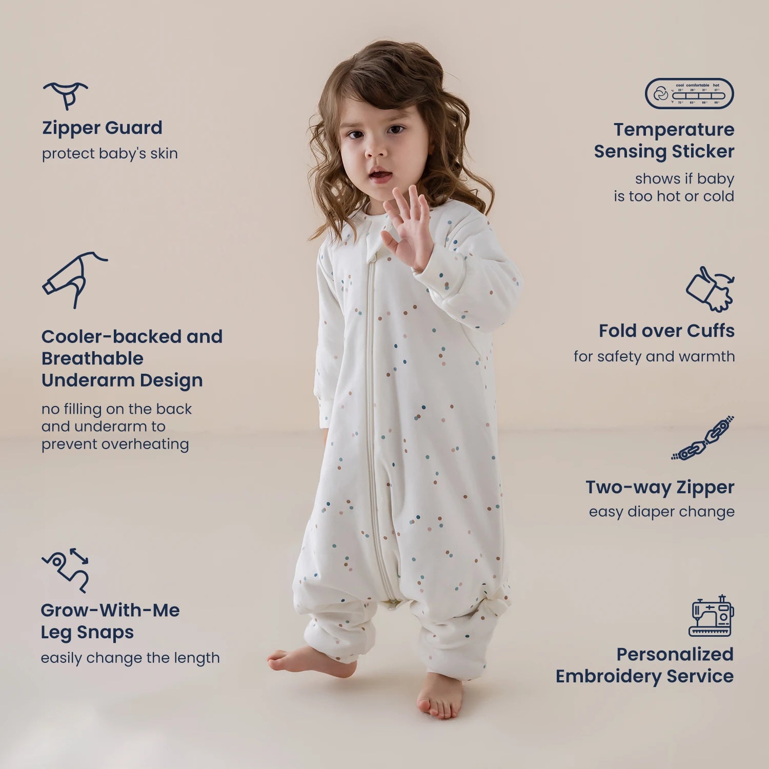 long-sleeve-sleep-sack-walker-1-0-tog-organic-cotton-camel-wool-spark-dots