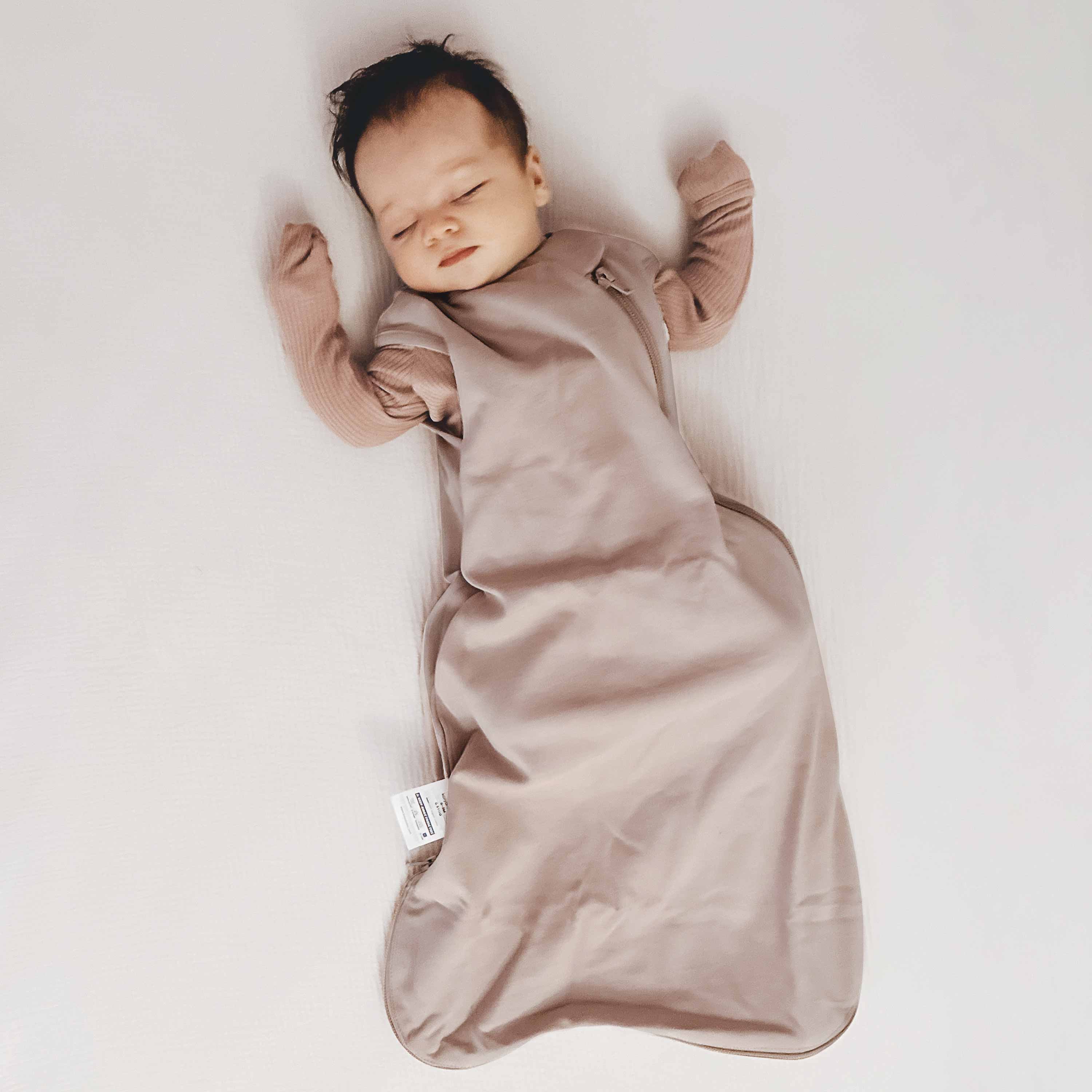 Organic Cotton Newborn Velcro Swaddle 0.5 TOG - Dusty Pink