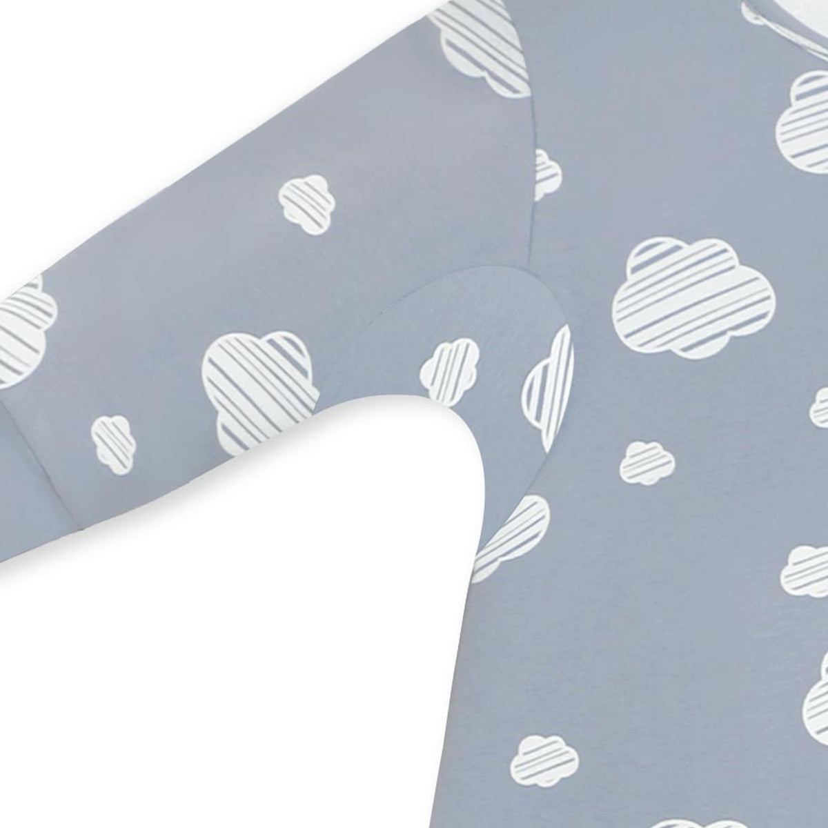 Organic Cotton & Camel Wool Warm Long Sleeve Sleep Sack Walker 2.5 TOG - Blue Sky