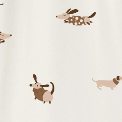 All Season Sleep Suit Sack 3-in-1 1.0 TOG - Organic Cotton & Camel Wool - Sunny Pup