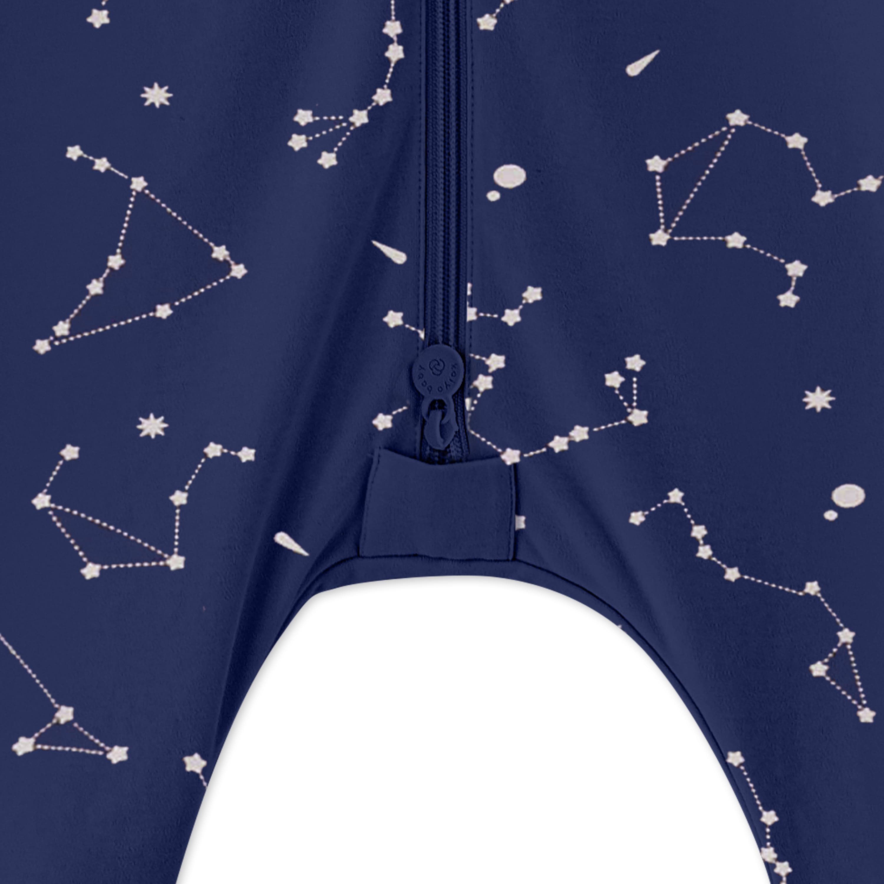 Organic Sleeveless Sleep Sack With Feet 0.5 TOG - Constellation