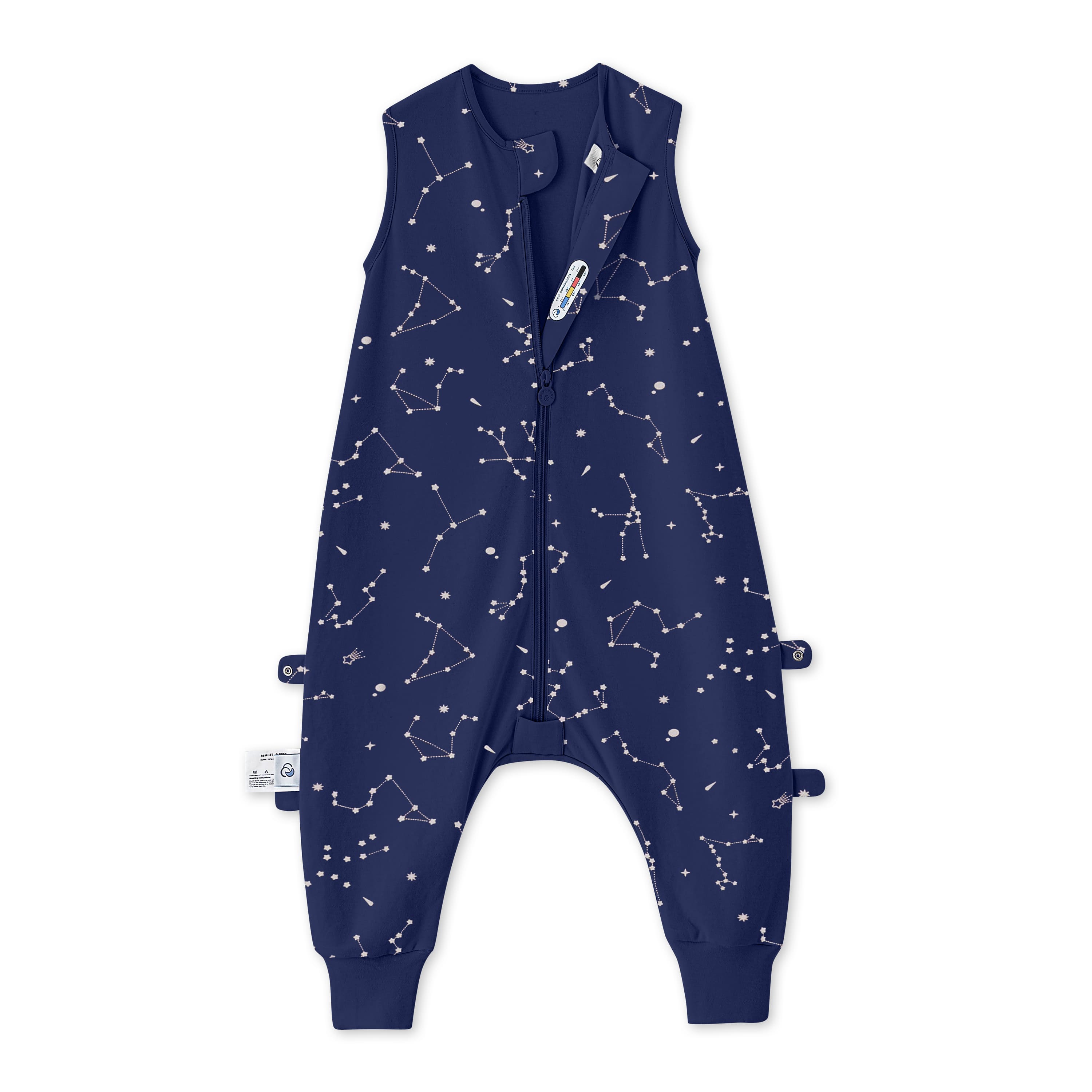 Organic Sleeveless Sleep Sack With Feet 0.5 TOG - Constellation