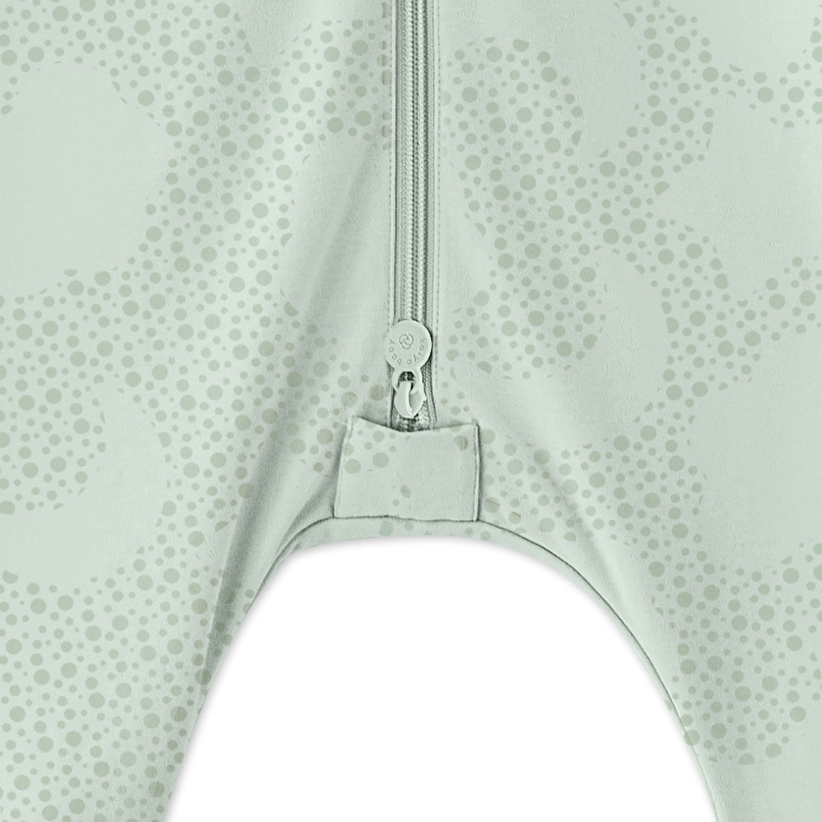 Organic Sleeveless Sleep Sack With Feet 0.5 TOG - Mint Sky