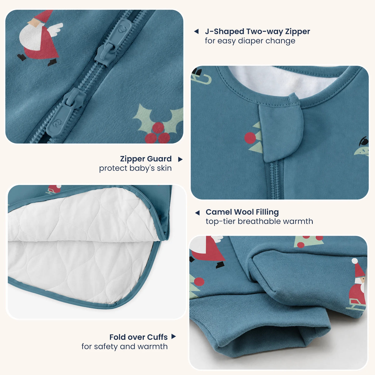 warm-long-sleeve-sleep-sack-2-5-tog-organic-cotton-camel-wool-skiing-santa-design