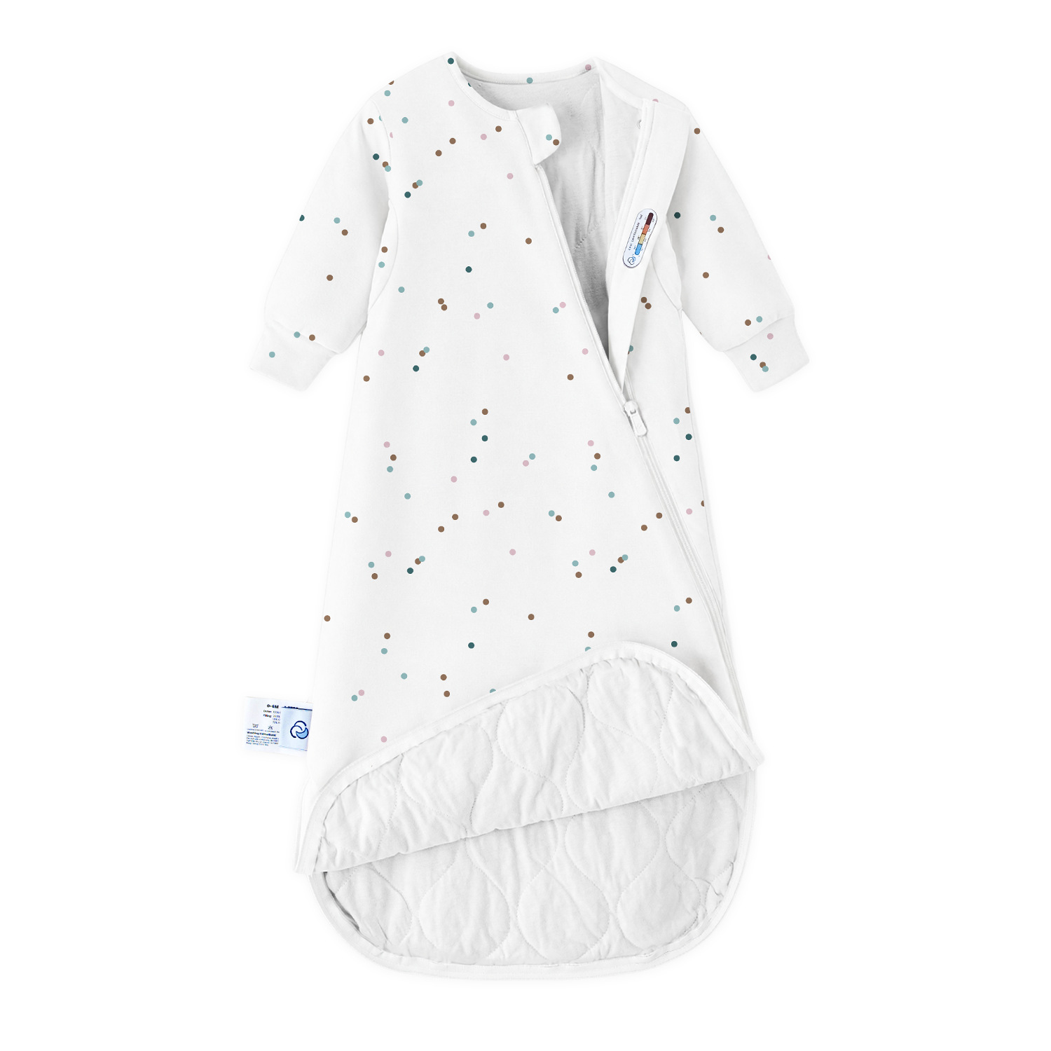 warm-long-sleeve-sleep-sack-2-5-tog-organic-cotton-camel-wool-spark-dots