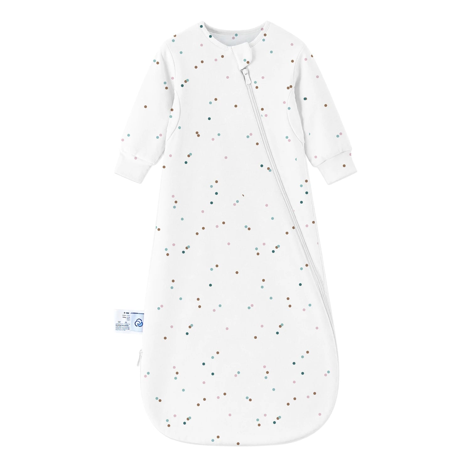 warm-long-sleeve-sleep-sack-2-5-tog-organic-cotton-camel-wool-spark-dots