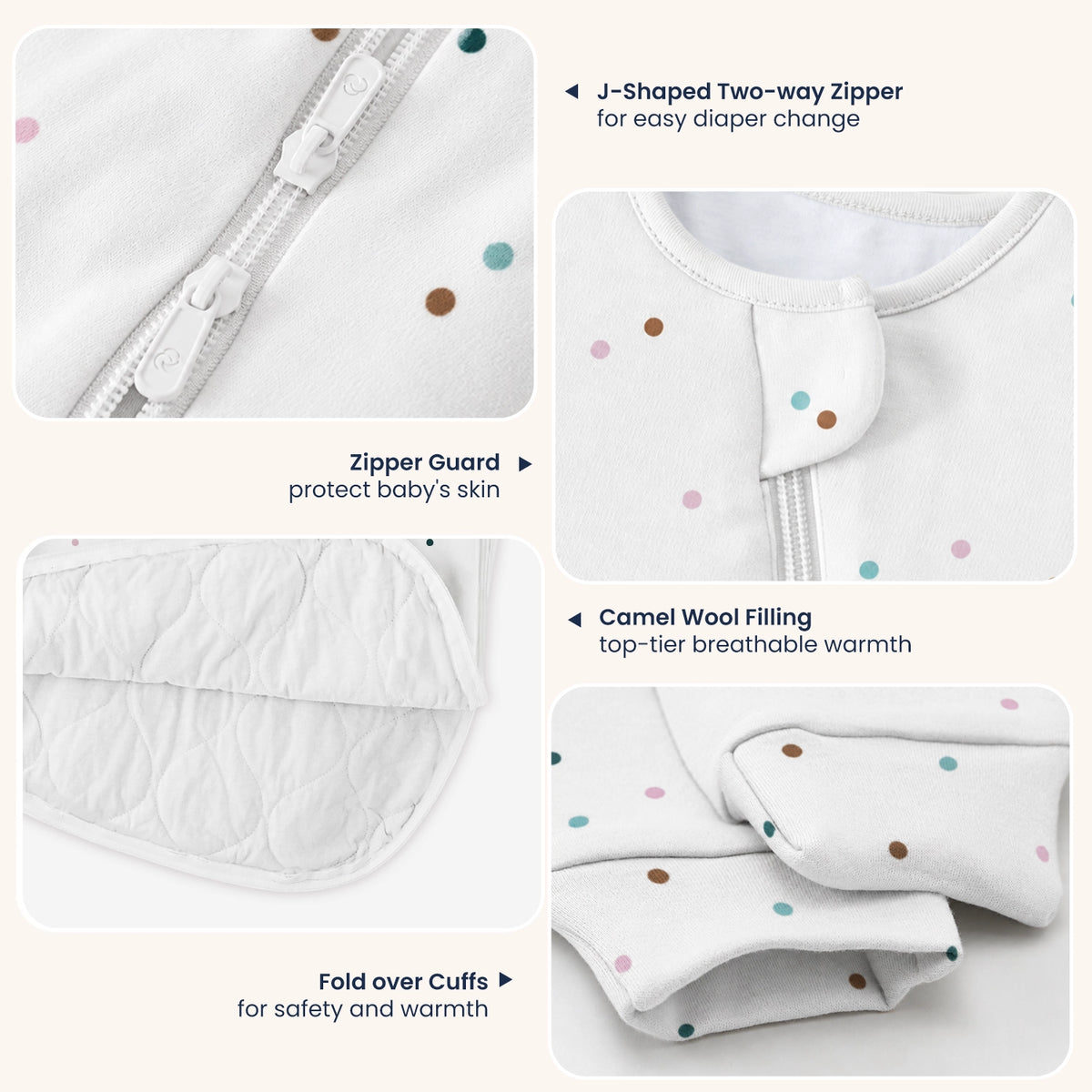 warm-long-sleeve-sleep-sack-2-5-tog-organic-cotton-camel-wool-spark-dots