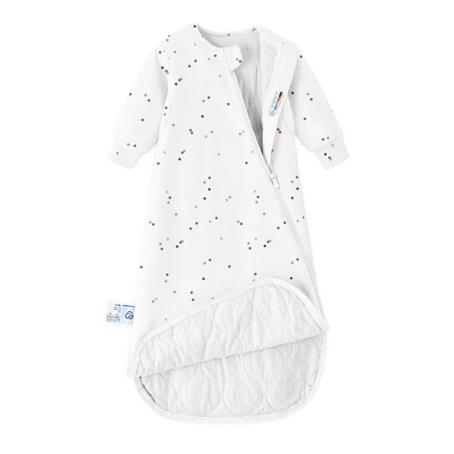 warm-long-sleeve-sleep-sack-2-5-tog-organic-cotton-camel-wool-spark-dots