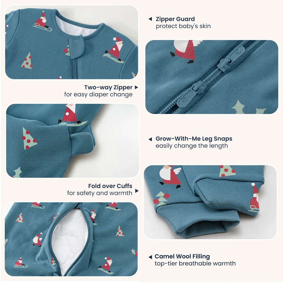 warm-long-sleeve-sleep-sack-walker-2-5-tog-organic-cotton-camel-wool-skiing-santa-design