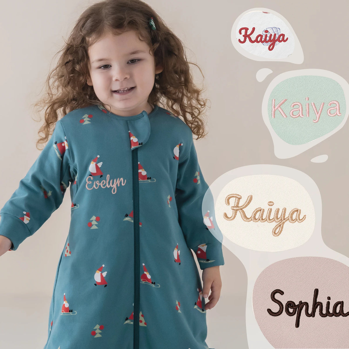warm-long-sleeve-sleep-sack-walker-2-5-tog-organic-cotton-camel-wool-skiing-santa-embroidery