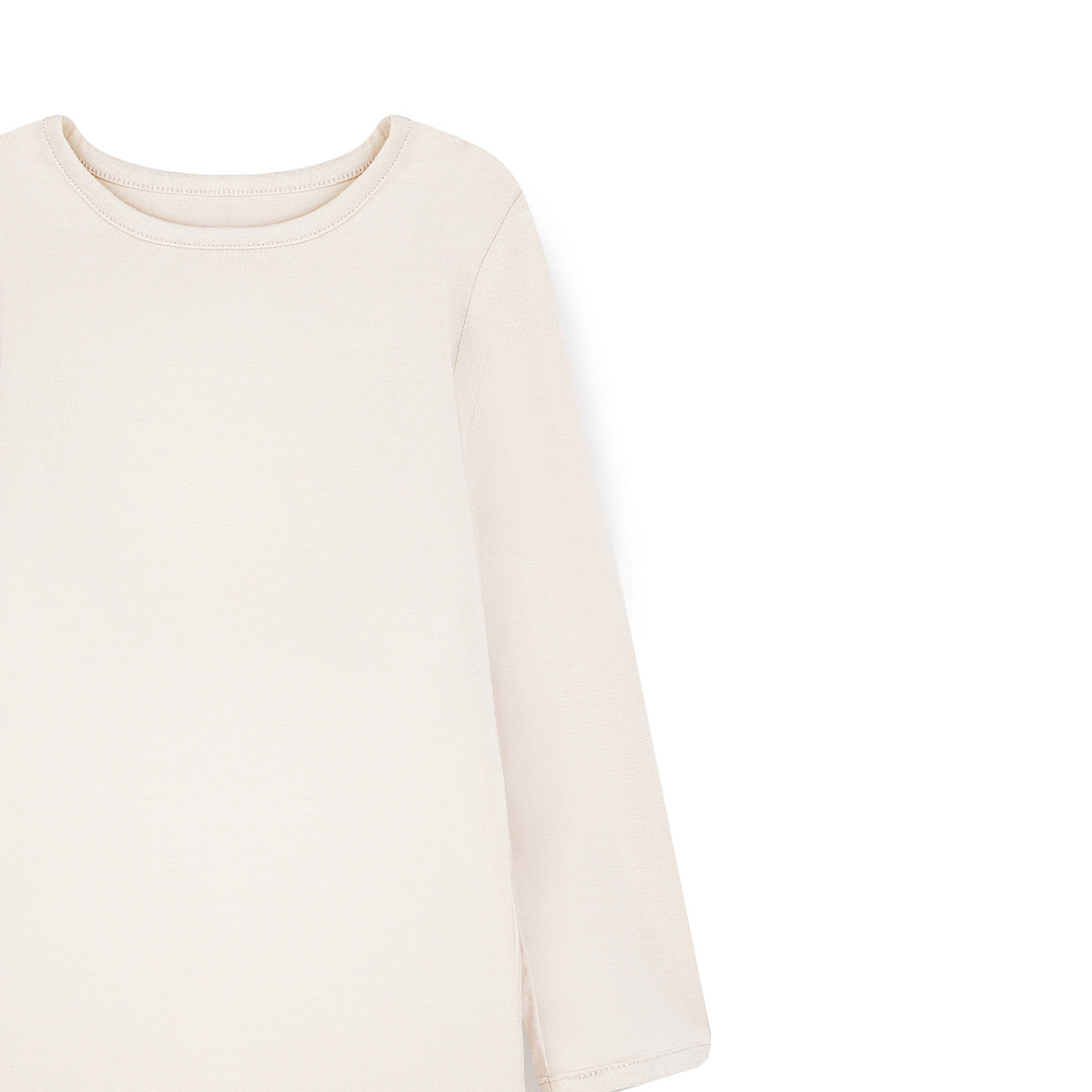 Bamboo Baby Toddler Long Sleeve Pajama Set - Creamy White