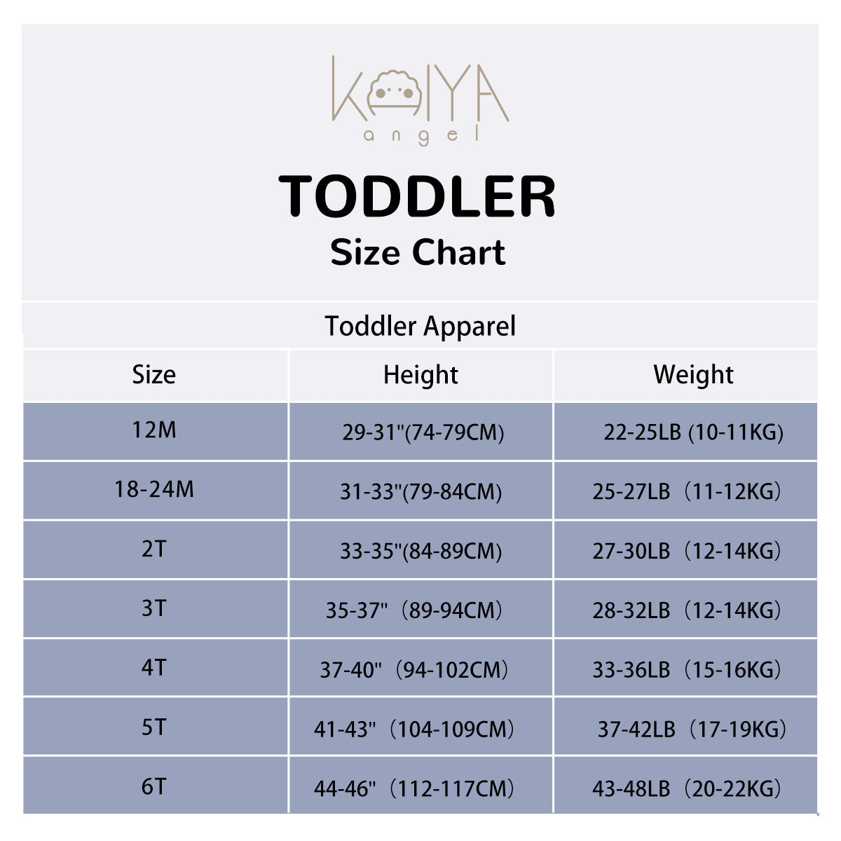 Bamboo Baby Toddler Long Sleeve Pajama Set - Dark Pink - size chart