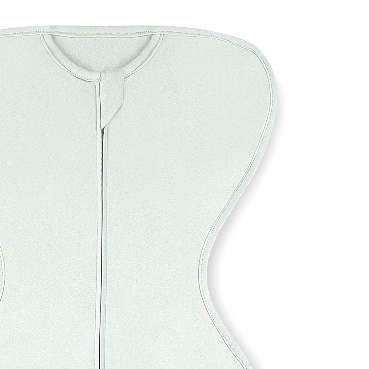 Front Opening Zip Up Swaddle - Whisper Green